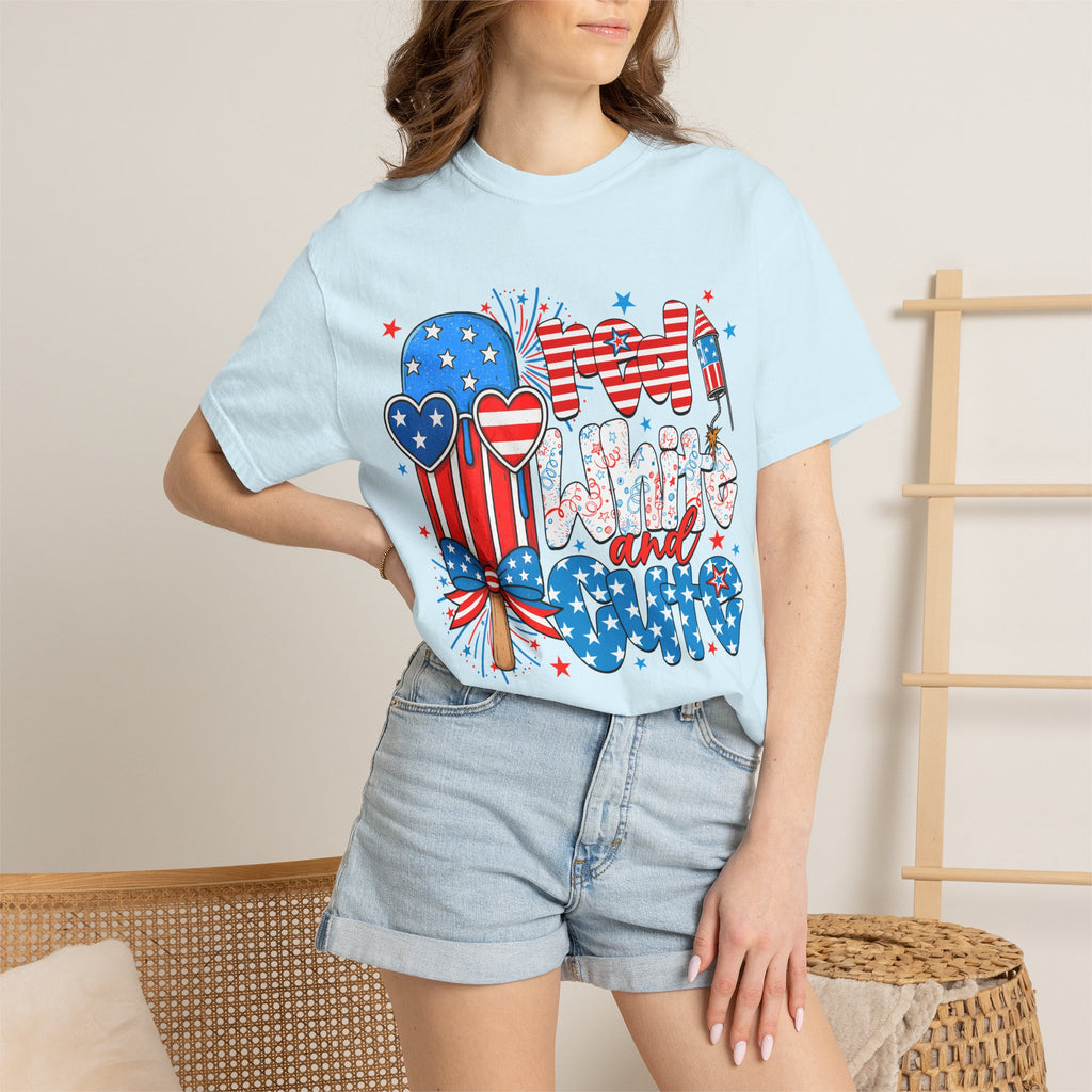 Patriotic Mom and Me T-Shirt — 4th of July USA Flag Popsicle Graphic Tee