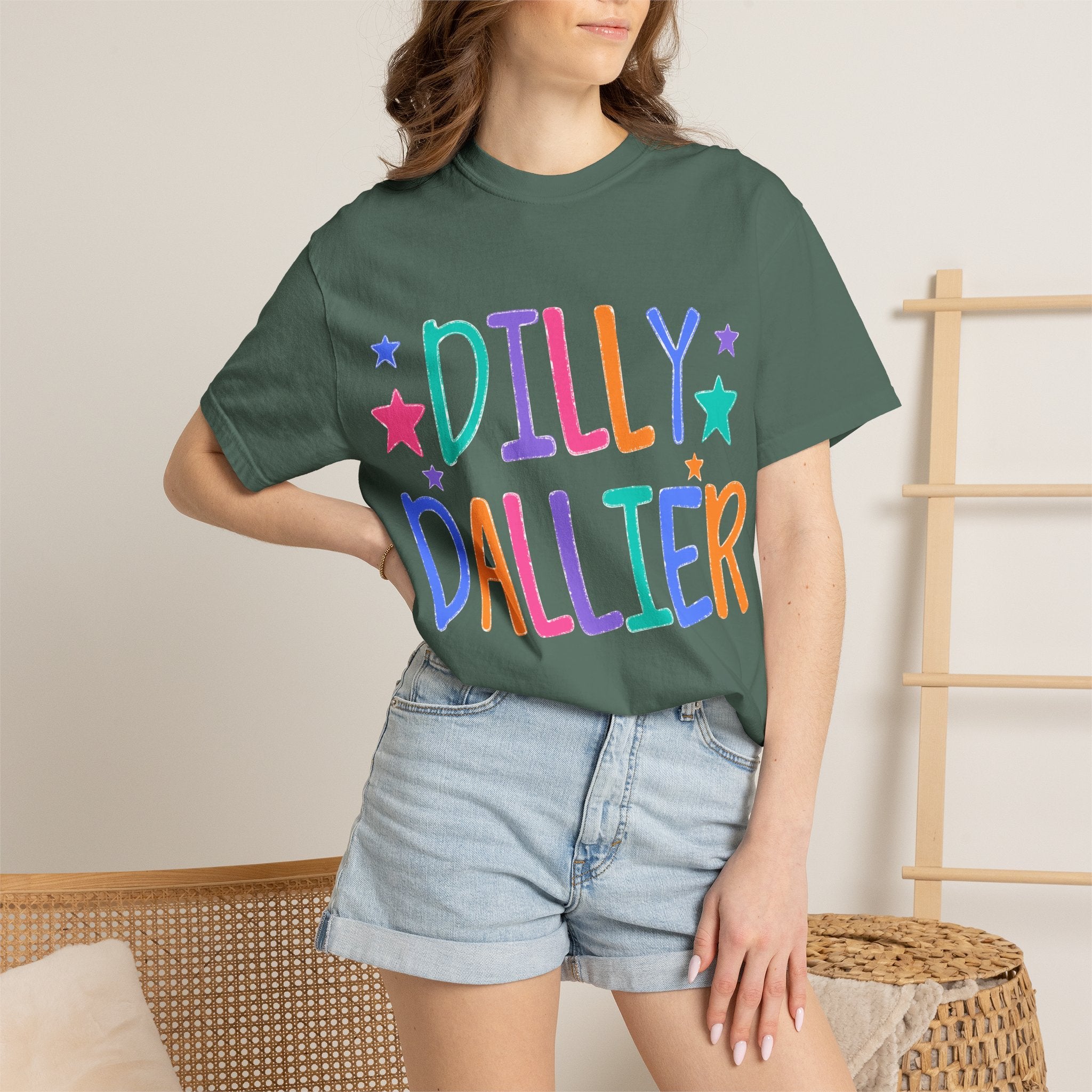 Dilly Dallier T-Shirt — Colorful Playful Graphic Tee