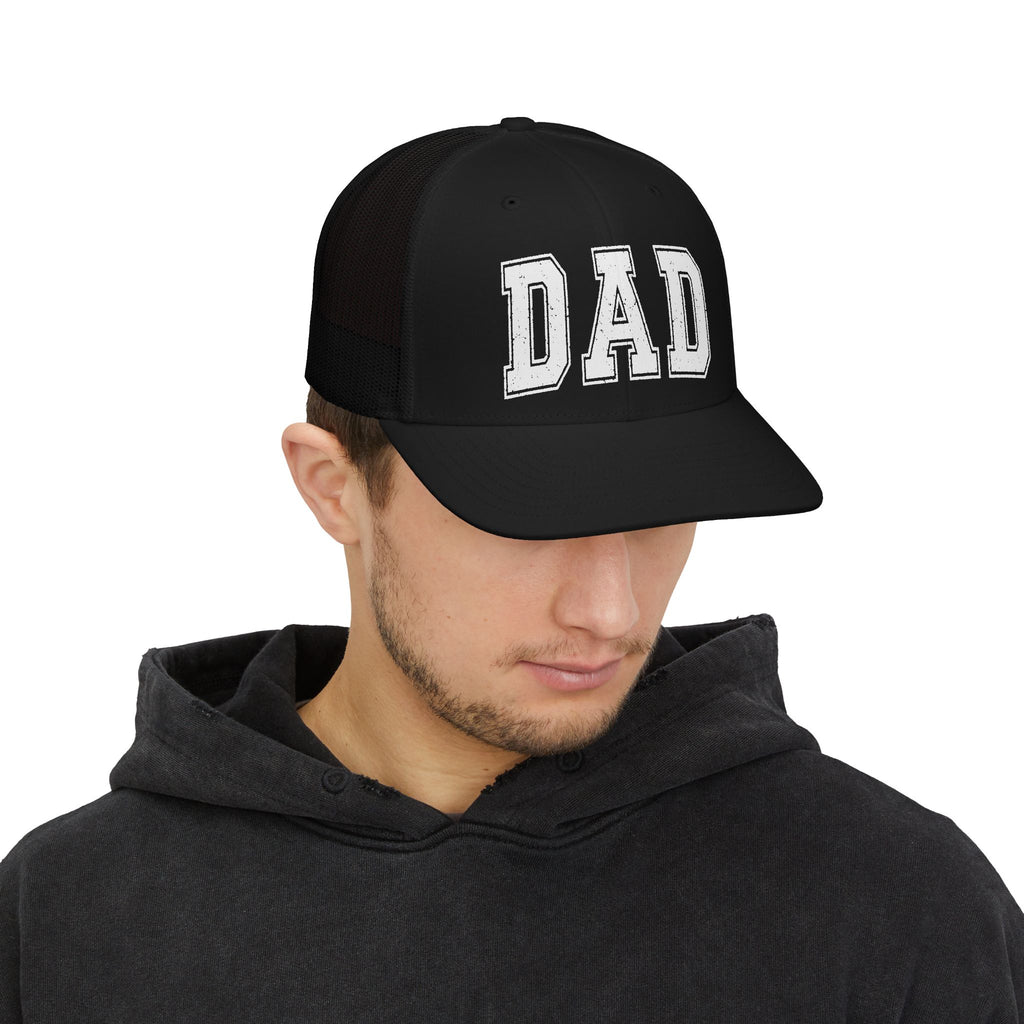Dad Trucker Cap — Vintage Embroidered 'DAD' Snapback Hat