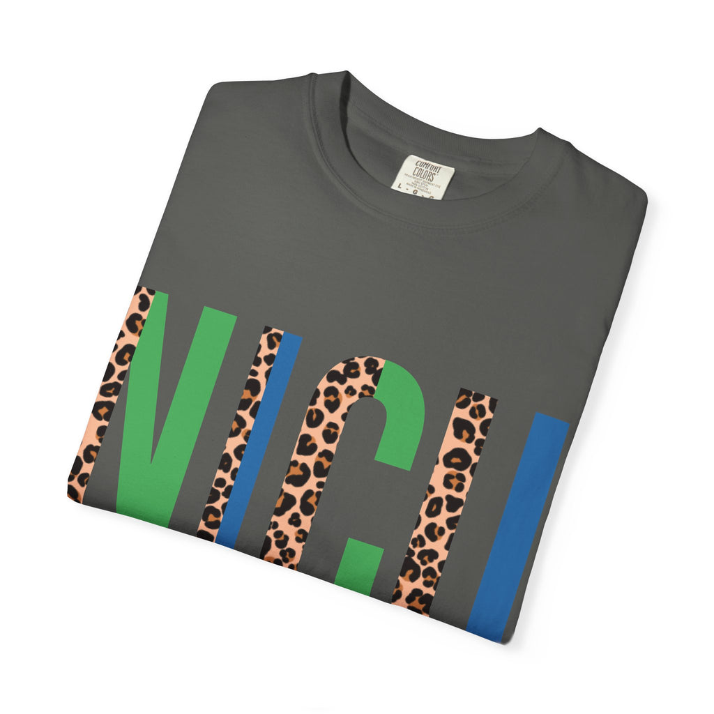 NICU Mama T-Shirt — Leopard Print & Color Block Neonatal Support Tee
