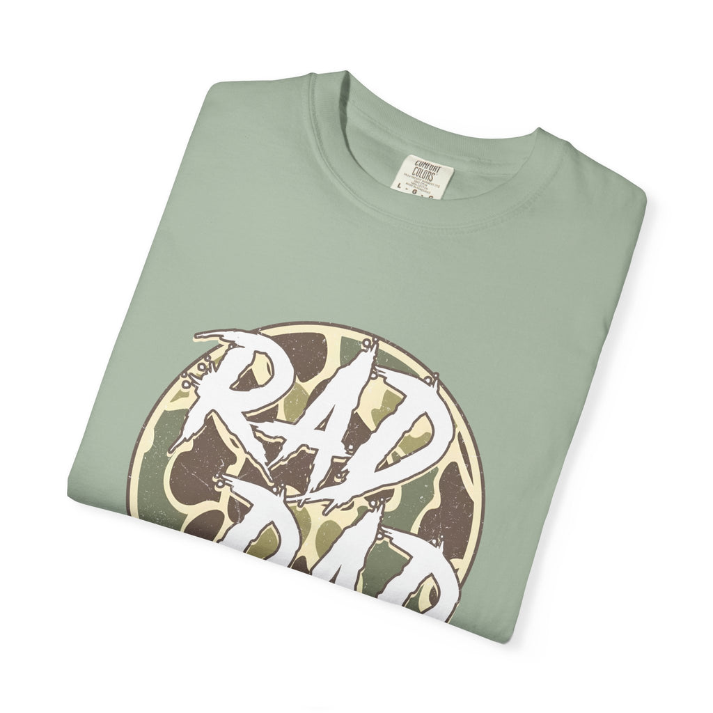 Rad Dad T‑Shirt — Camo Circle Graphic Tee for Cool Dads