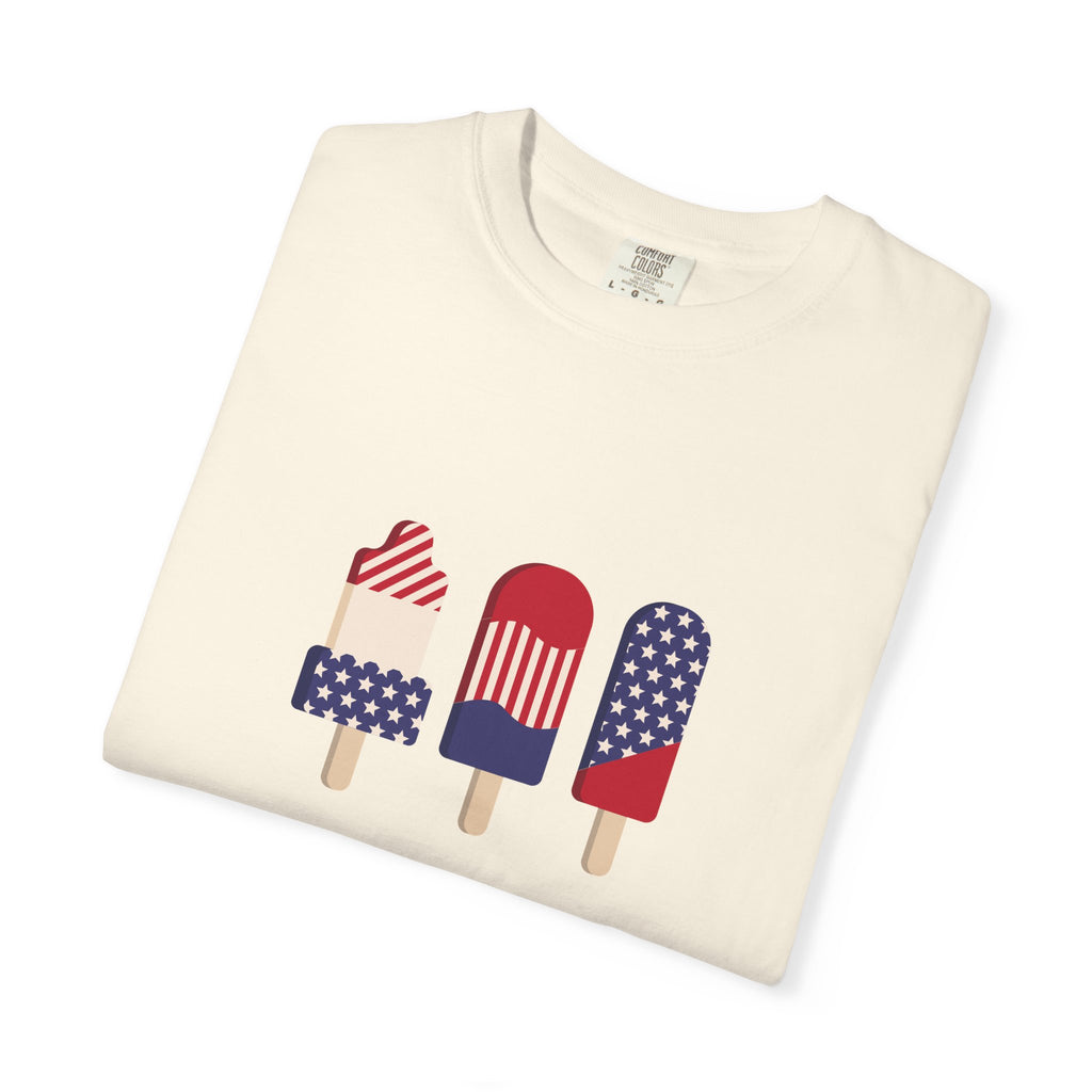 Patriotic Popsicle T-Shirt — 4th of July American Flag Ice Pop Tee