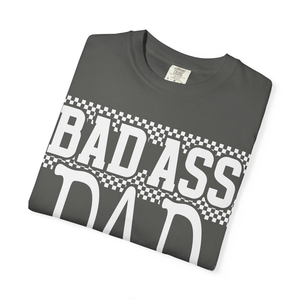 T-Shirt — "Bad Ass Dad" Subtle White Tone-on-Tone Father's Day Tee