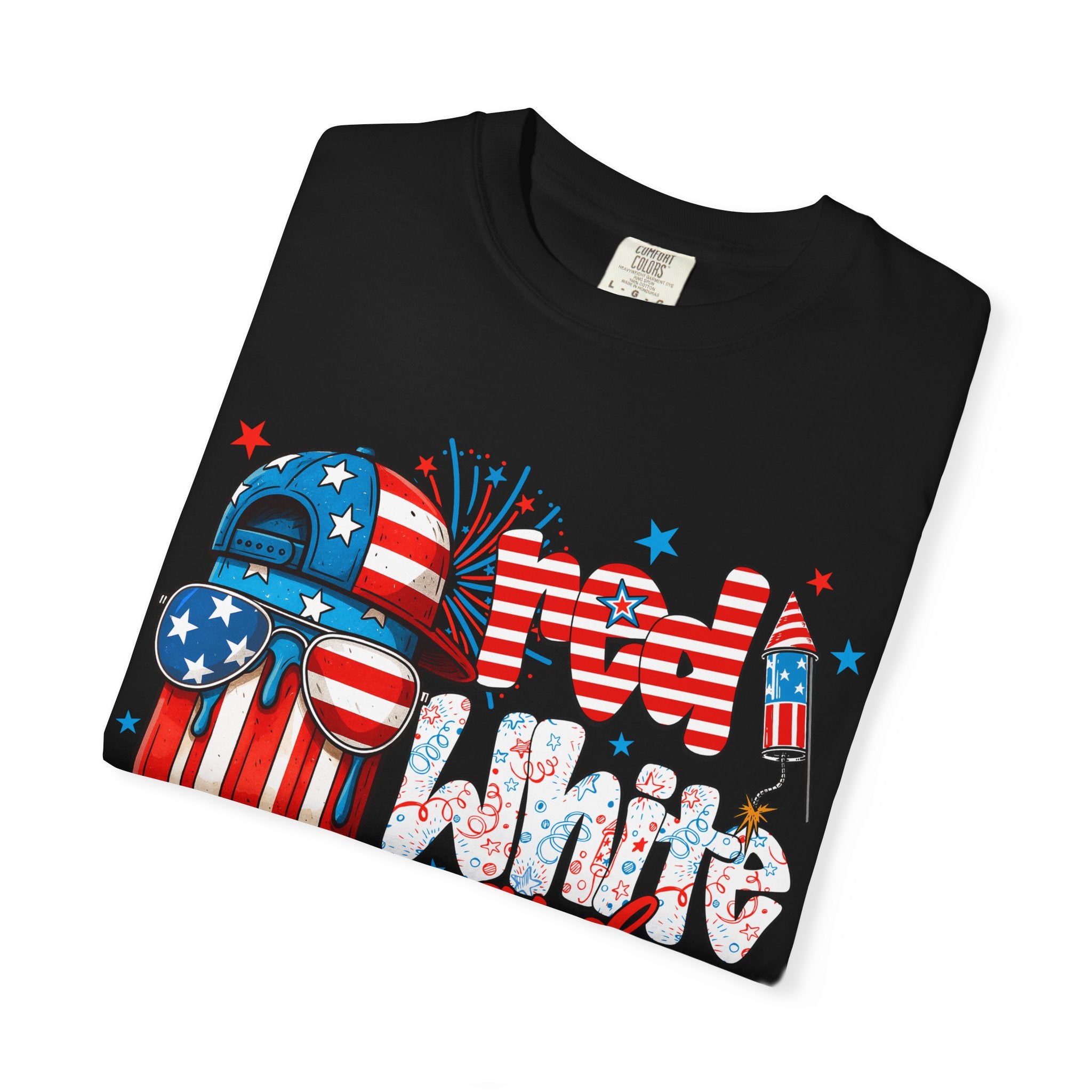 Patriotic Mom Vibes T-Shirt — 'Mom Savage and Cool' 4th of July Graphic Tee