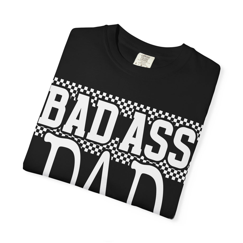 T-Shirt — "Bad Ass Dad" Subtle White Tone-on-Tone Father's Day Tee