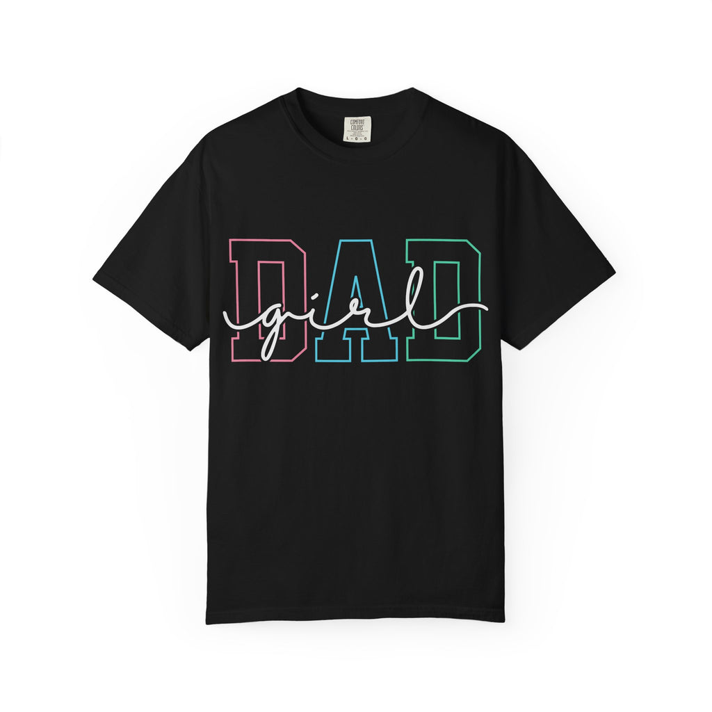 Dad Outline Tee — Pastel Gradient "DAD" Graphic T-Shirt