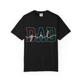 Dad Outline Tee — Pastel Gradient "DAD" Graphic T-Shirt