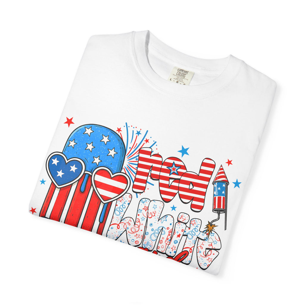 Patriotic Mom and Me T-Shirt — 4th of July USA Flag Popsicle Graphic Tee