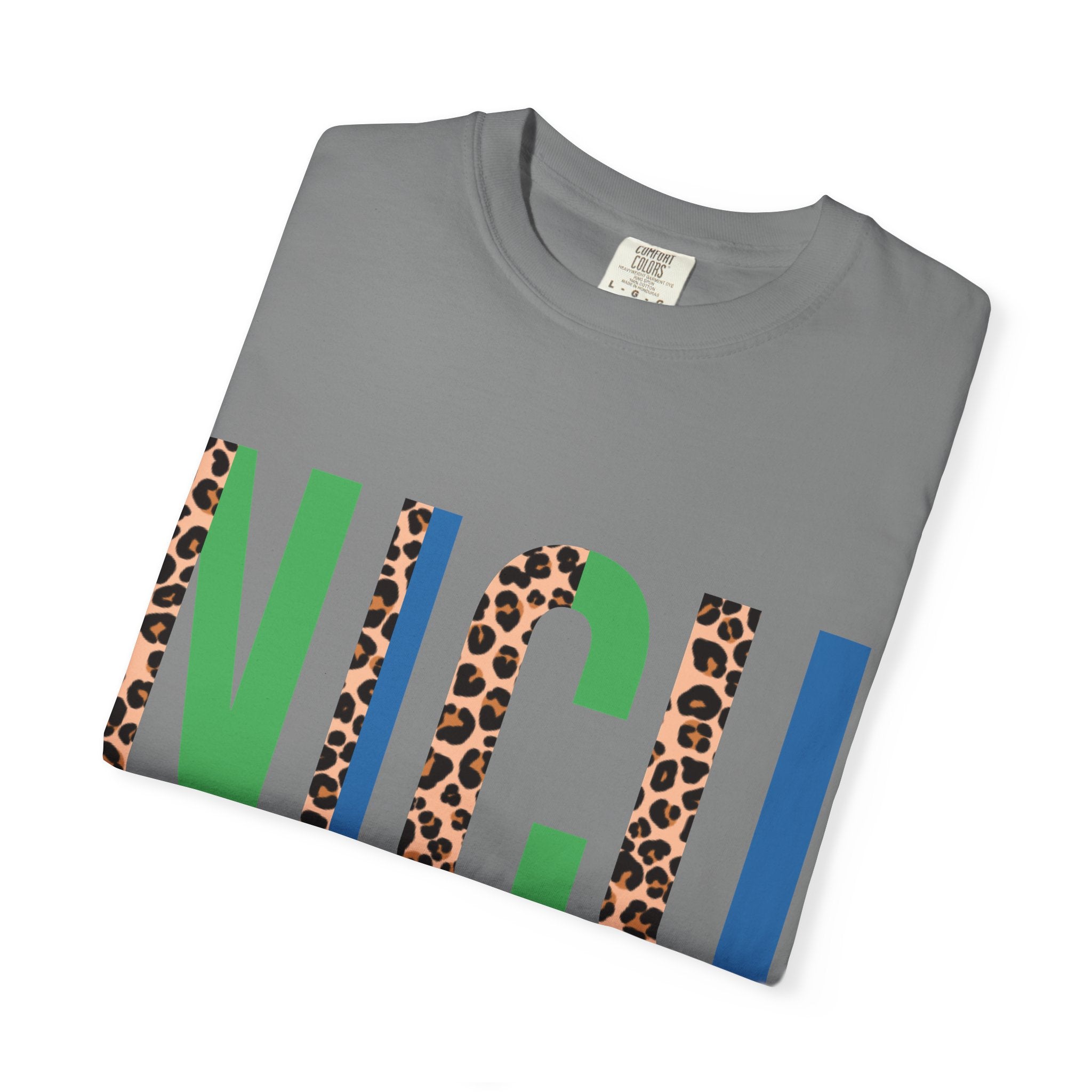 NICU Mama T-Shirt — Leopard Print & Color Block Neonatal Support Tee