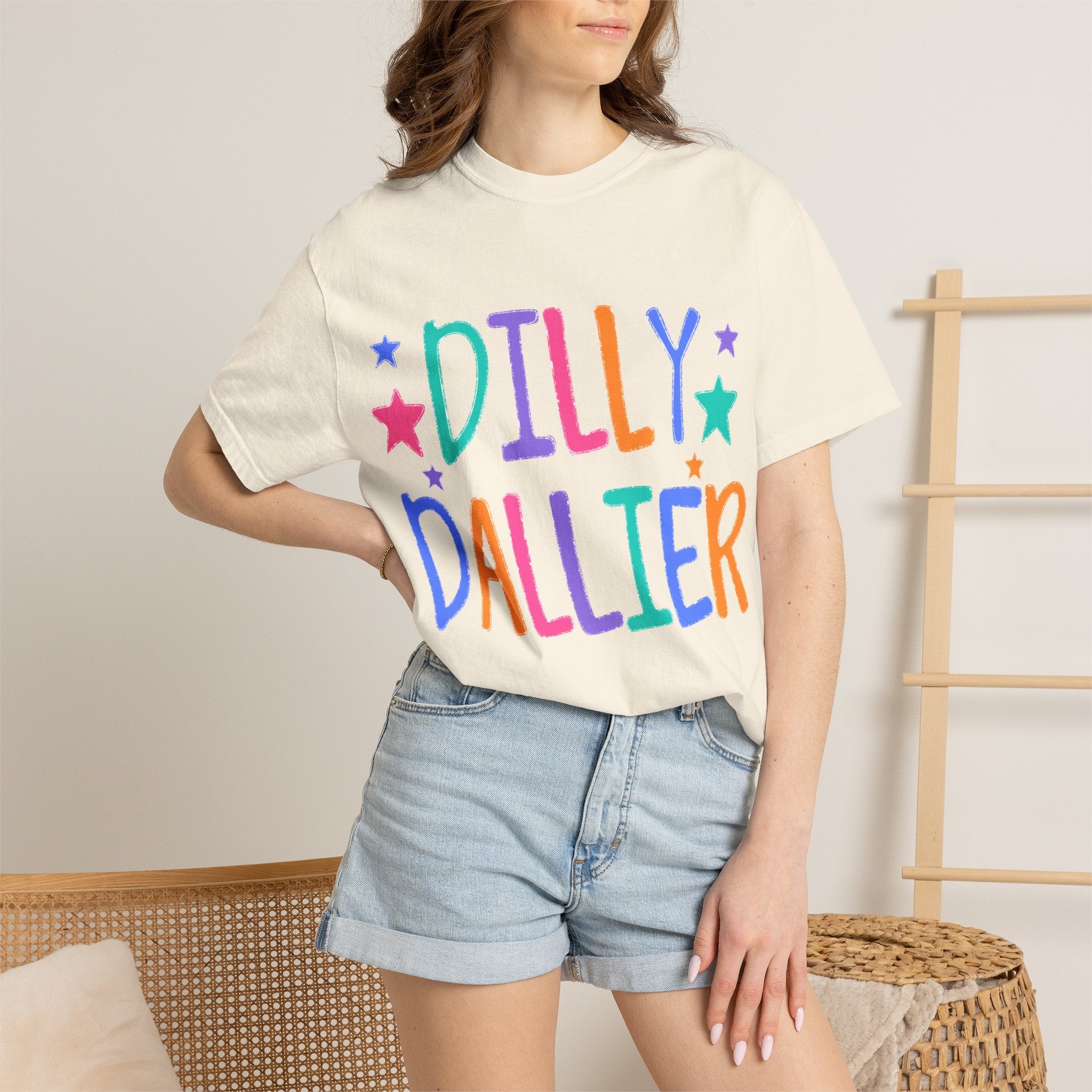 Dilly Dallier T-Shirt — Colorful Playful Graphic Tee