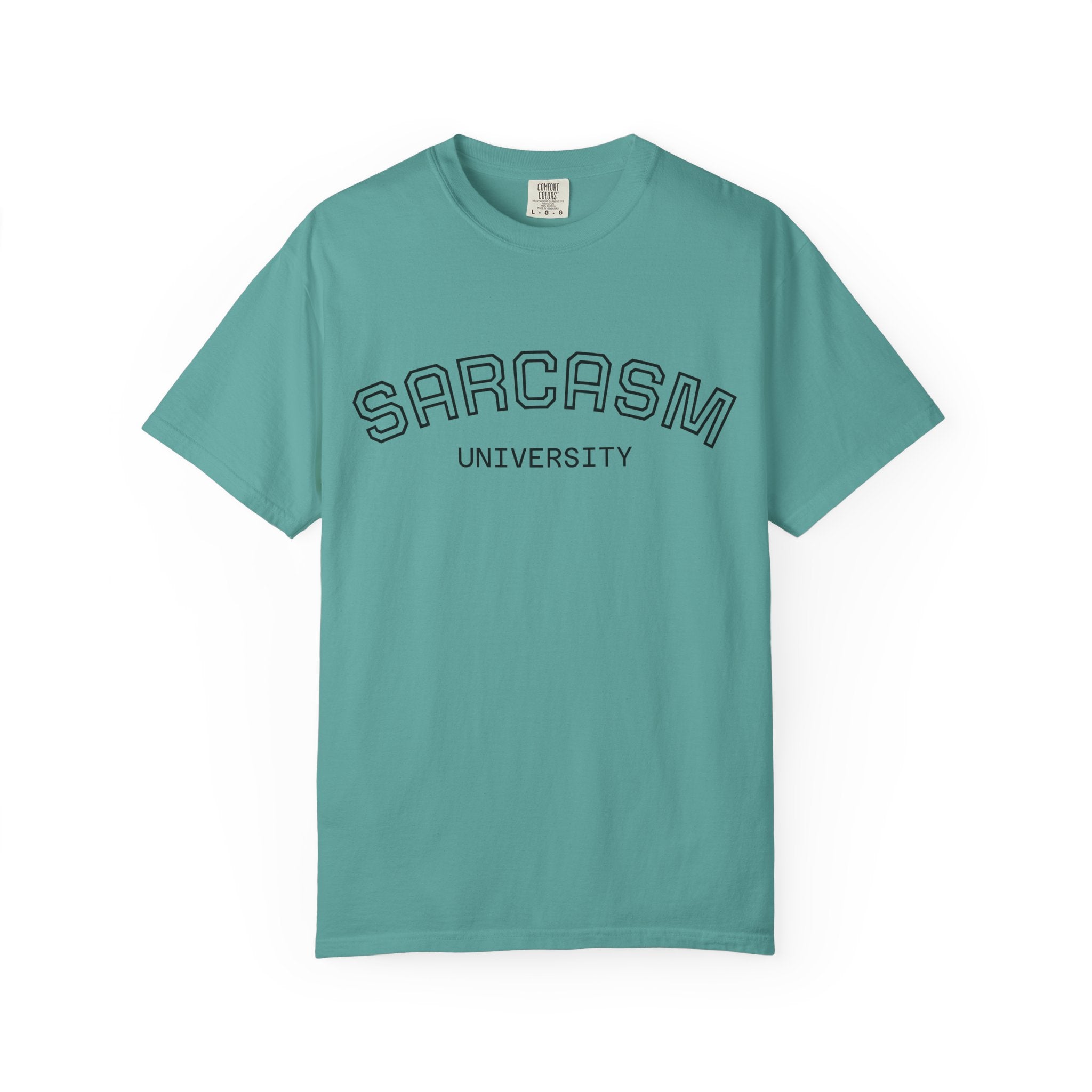 Sarcasm University T-Shirt — Funny Collegiate Graphic Tee