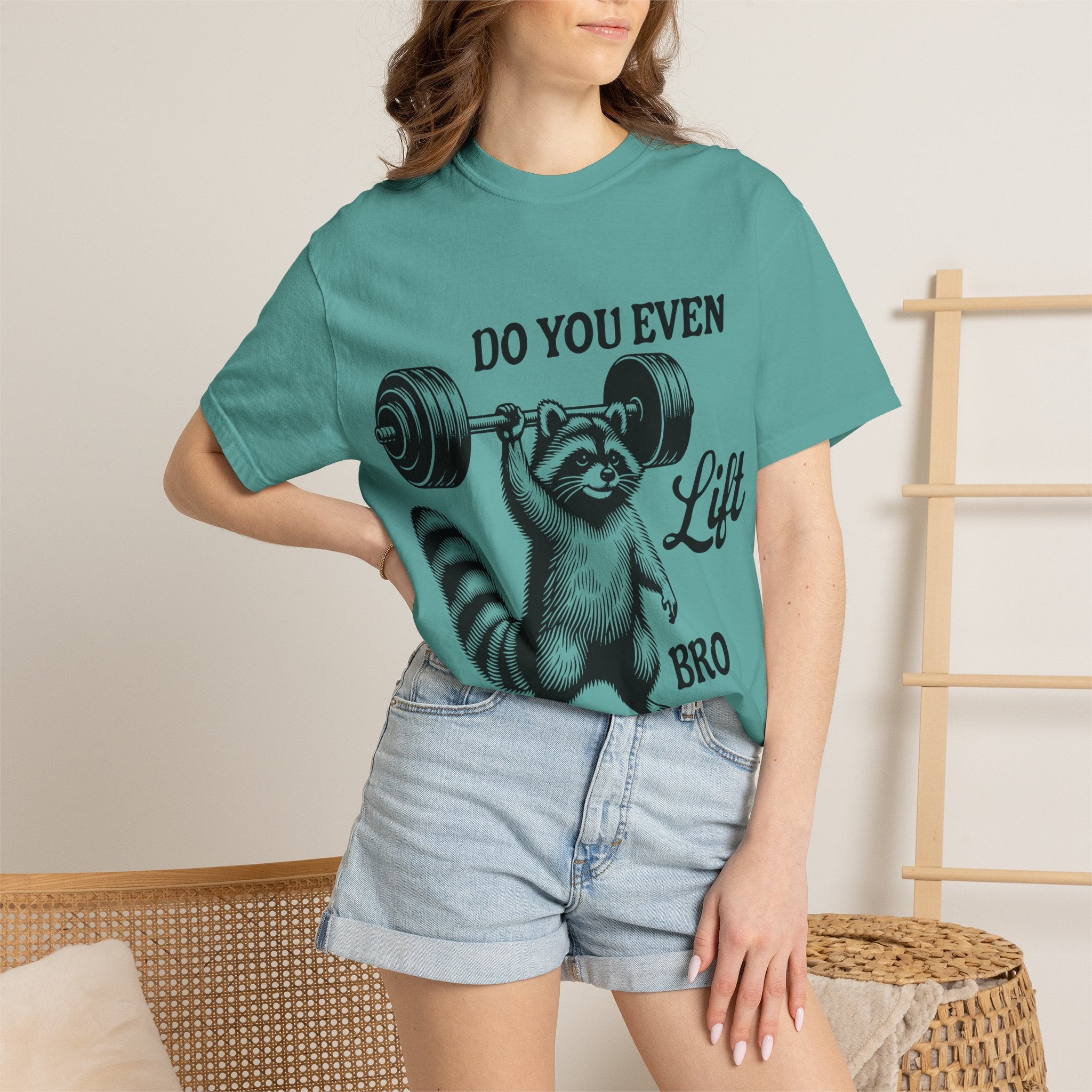 Do You Even Lift Bro? Raccoon Weightlifting T-Shirt