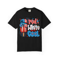 Patriotic Mom Vibes T-Shirt — 'Mom Savage and Cool' 4th of July Graphic Tee