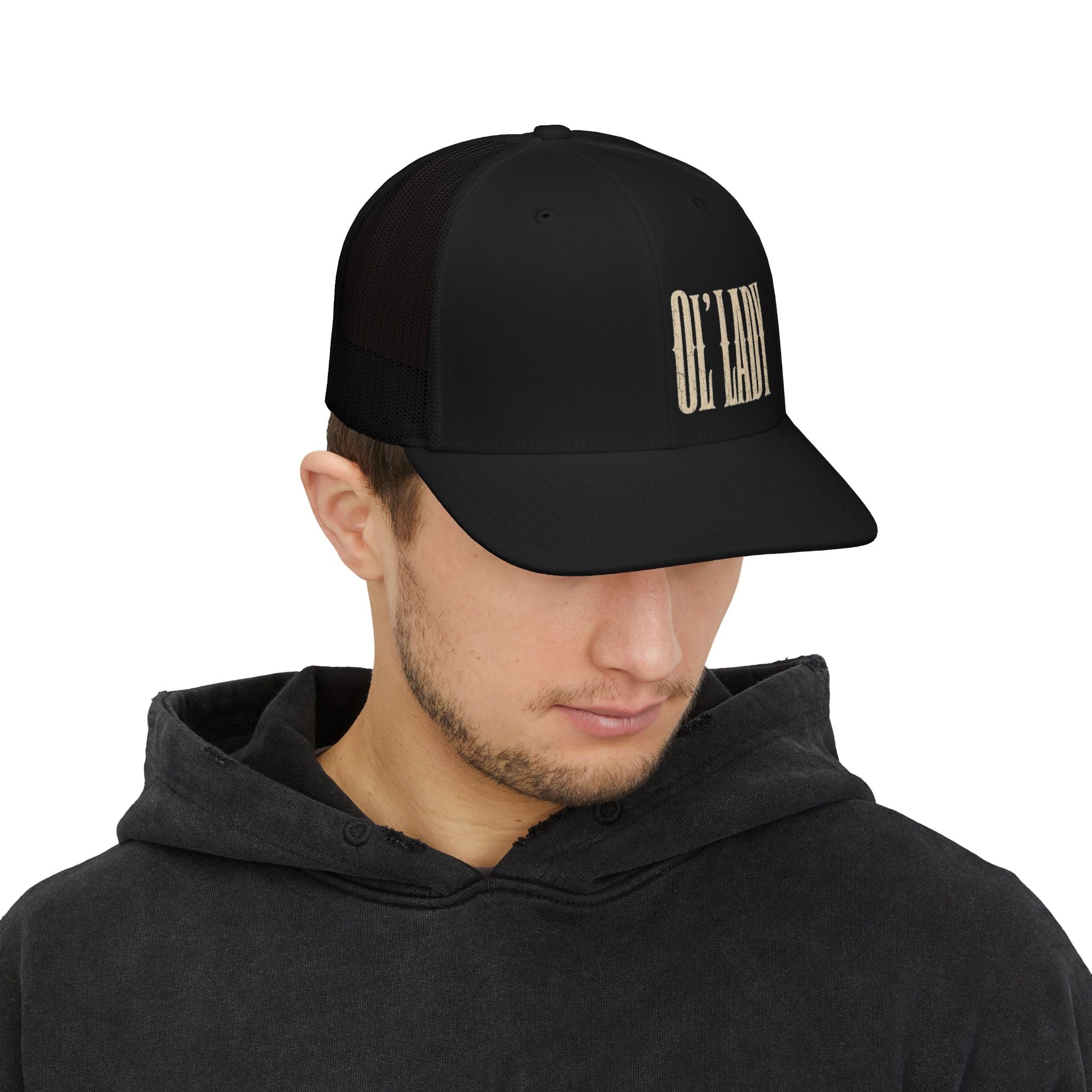 Ol' Lady Trucker Cap — Vintage Western Snapback Hat