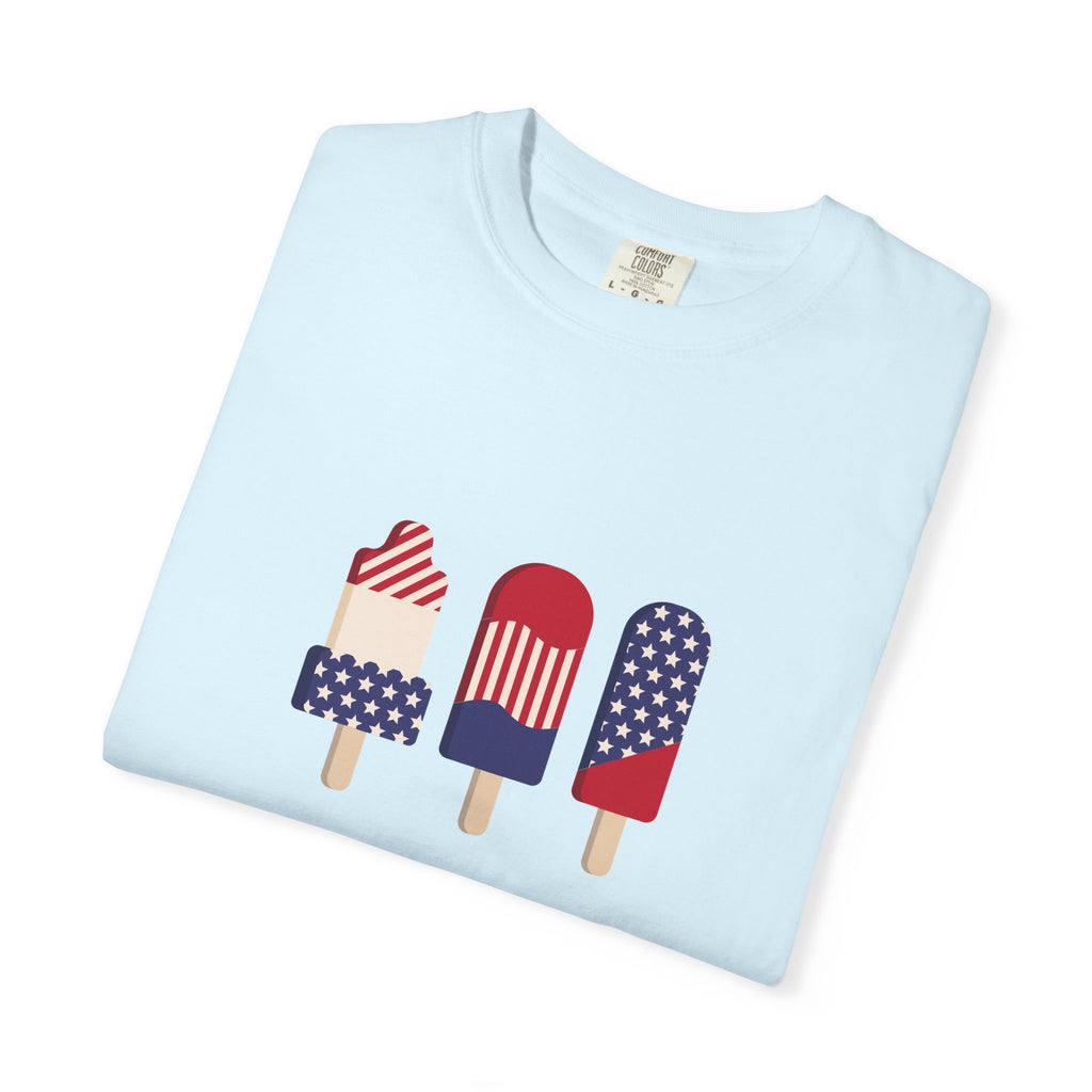 Patriotic Popsicle T-Shirt — 4th of July American Flag Ice Pop Tee