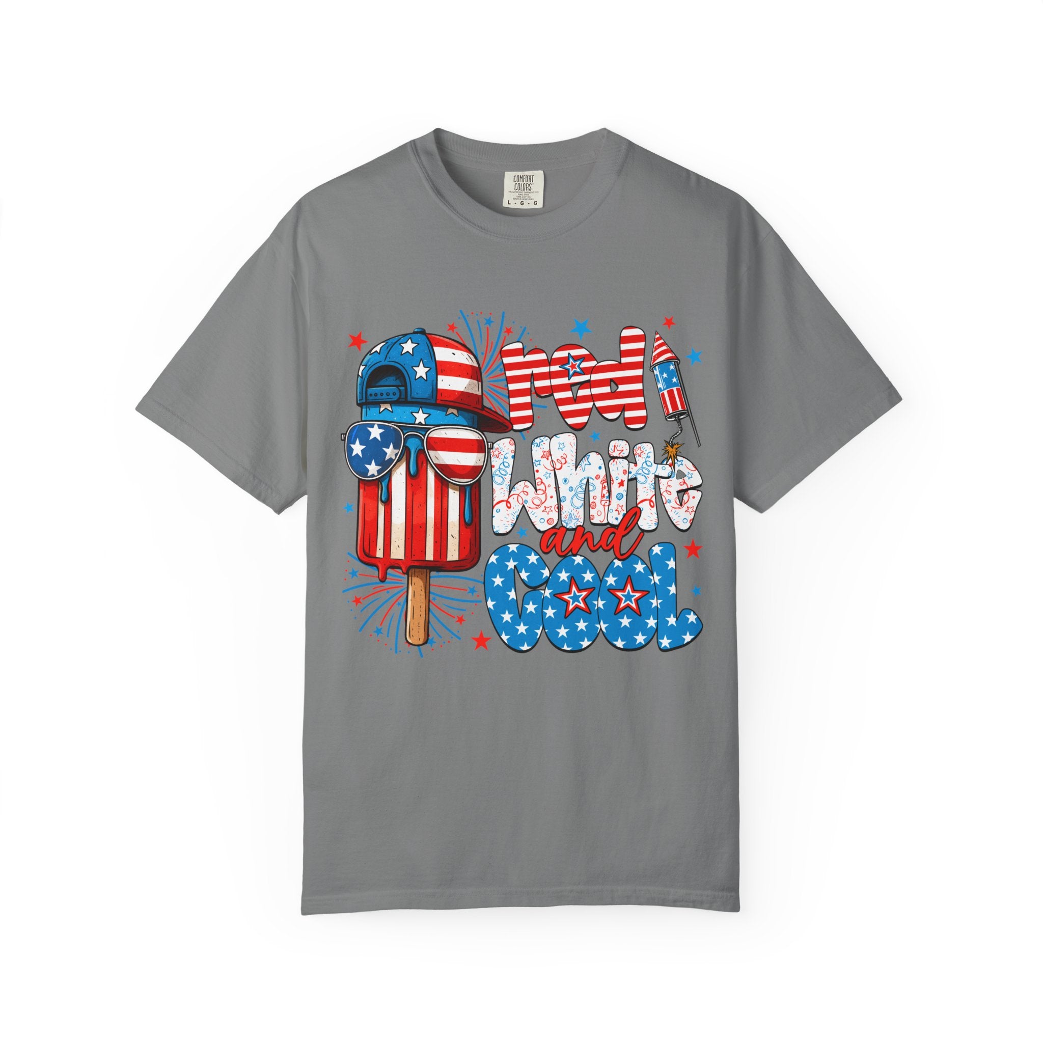 Patriotic Mom Vibes T-Shirt — 'Mom Savage and Cool' 4th of July Graphic Tee