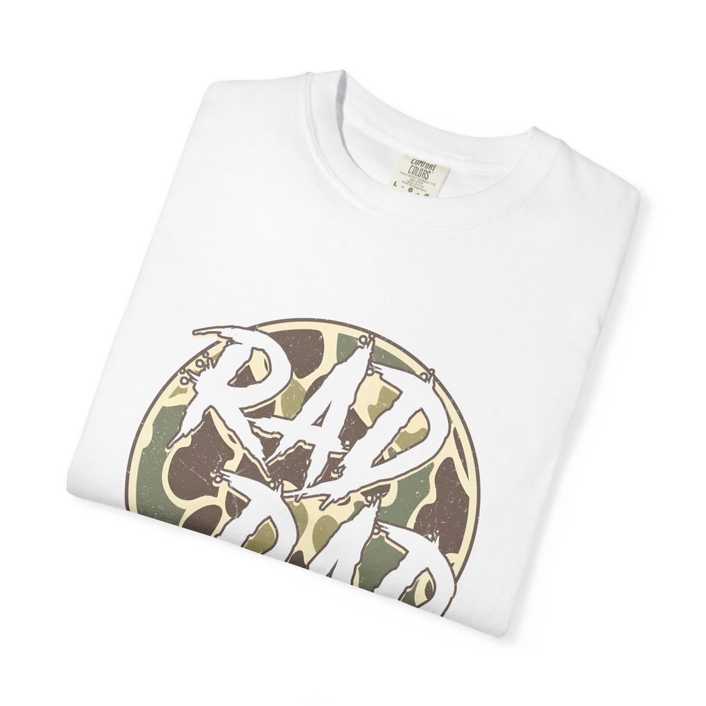 Rad Dad T‑Shirt — Camo Circle Graphic Tee for Cool Dads