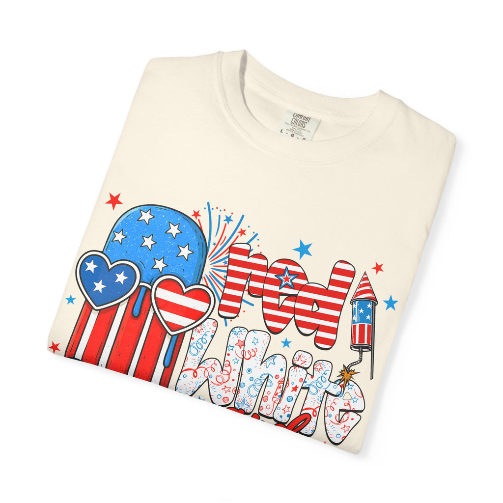 Patriotic Mom and Me T-Shirt — 4th of July USA Flag Popsicle Graphic Tee