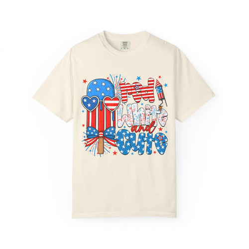 Patriotic Mom and Me T-Shirt — 4th of July USA Flag Popsicle Graphic Tee