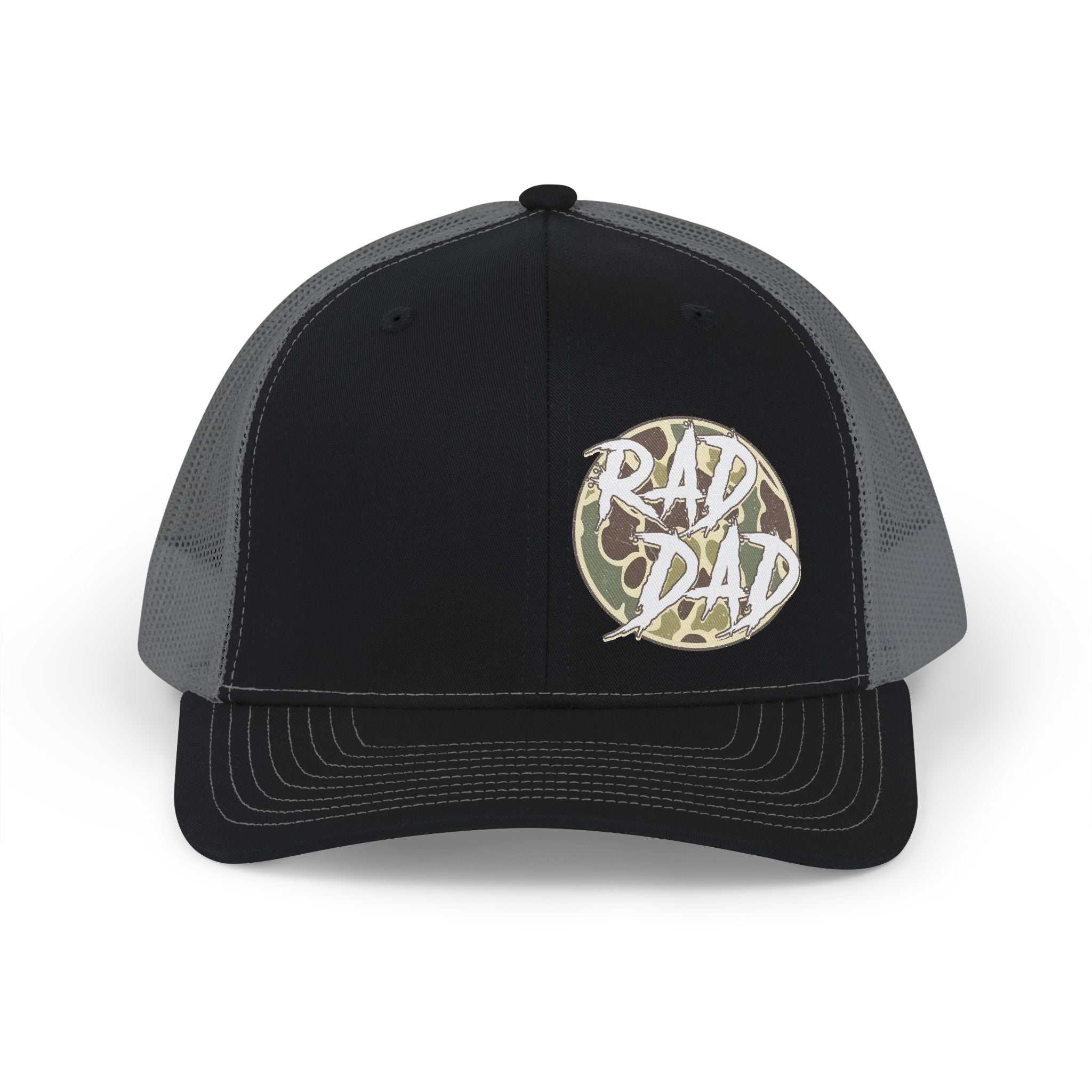 Rad Dad Camo Patch Snapback Trucker Cap