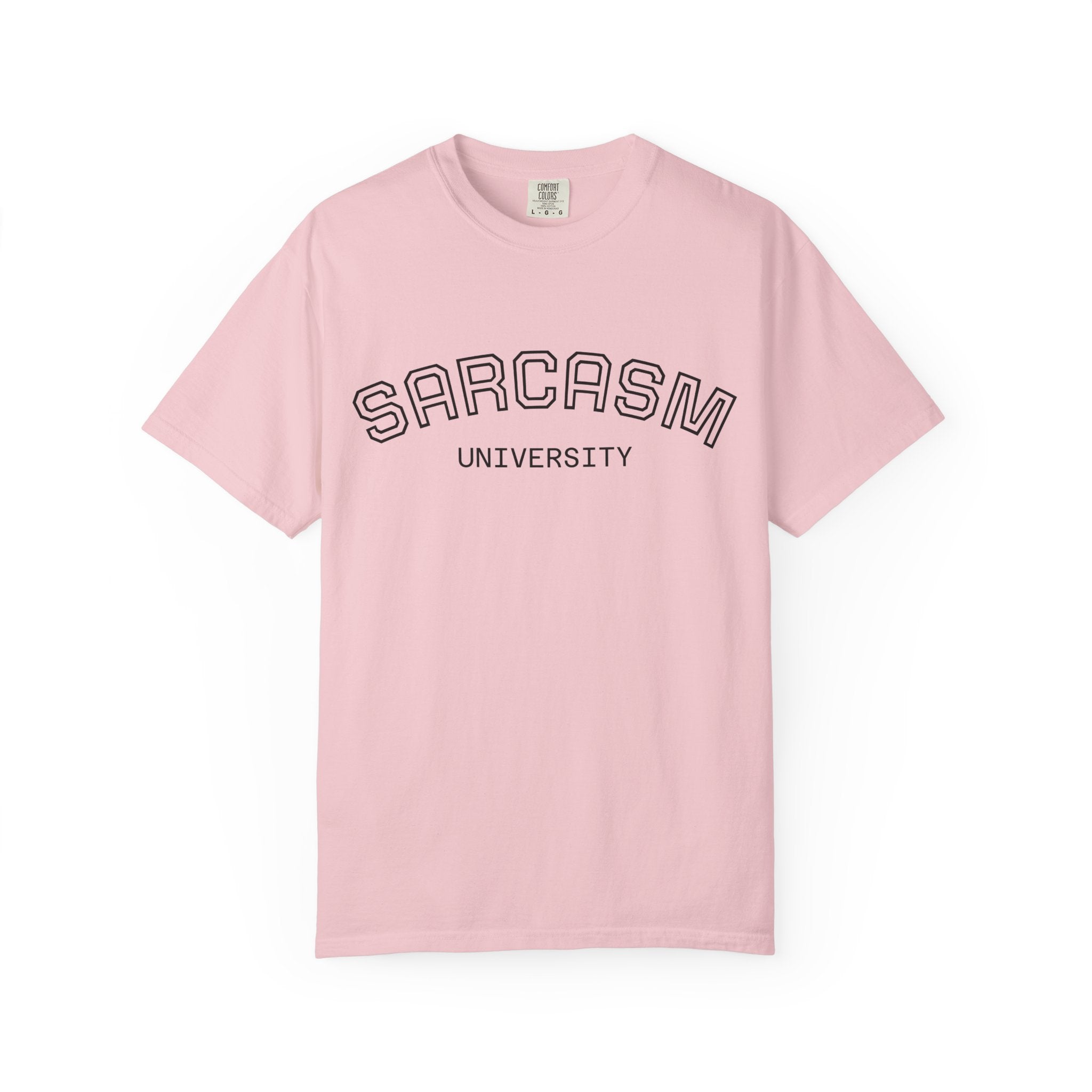 Sarcasm University T-Shirt — Funny Collegiate Graphic Tee