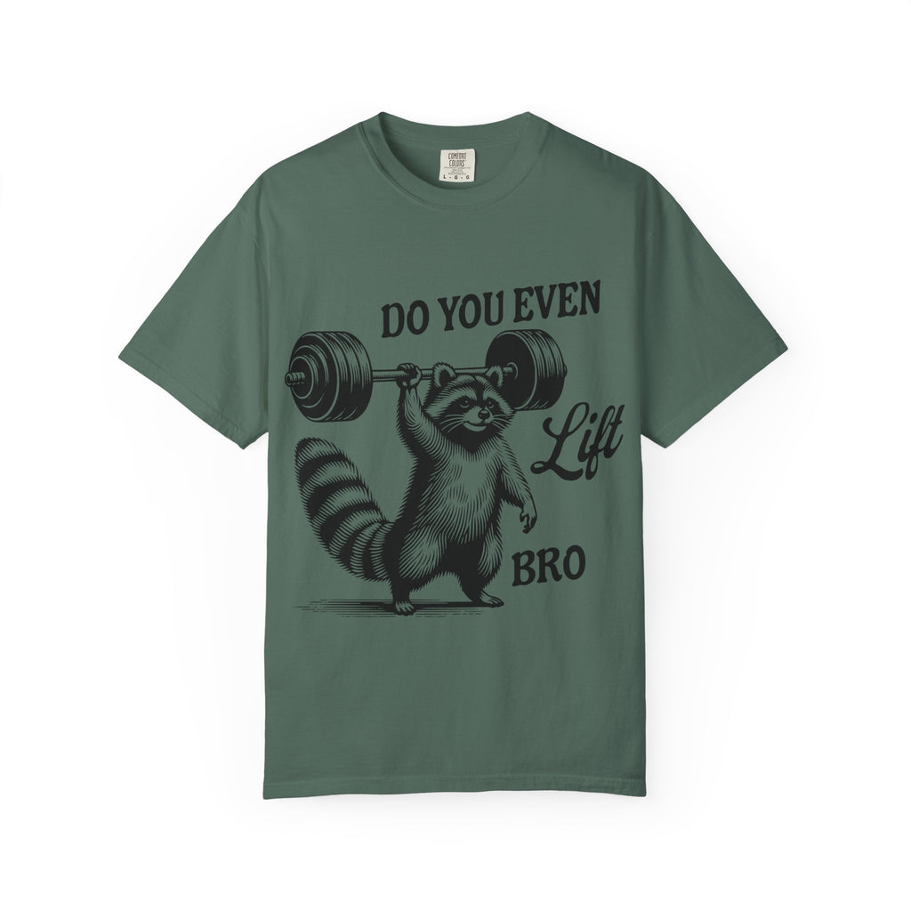 Do You Even Lift Bro? Raccoon Weightlifting T-Shirt