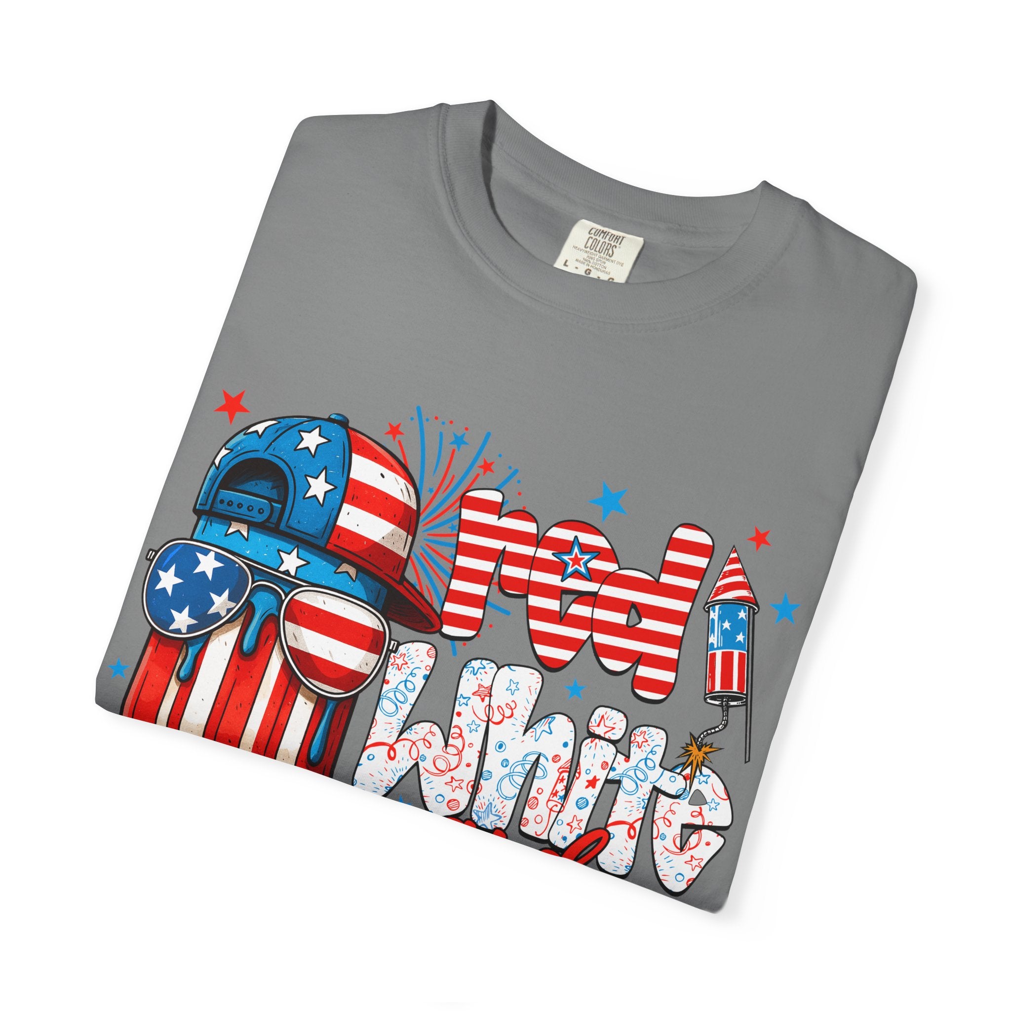 Patriotic Mom Vibes T-Shirt — 'Mom Savage and Cool' 4th of July Graphic Tee