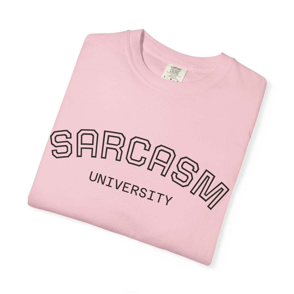 Sarcasm University T-Shirt — Funny Collegiate Graphic Tee