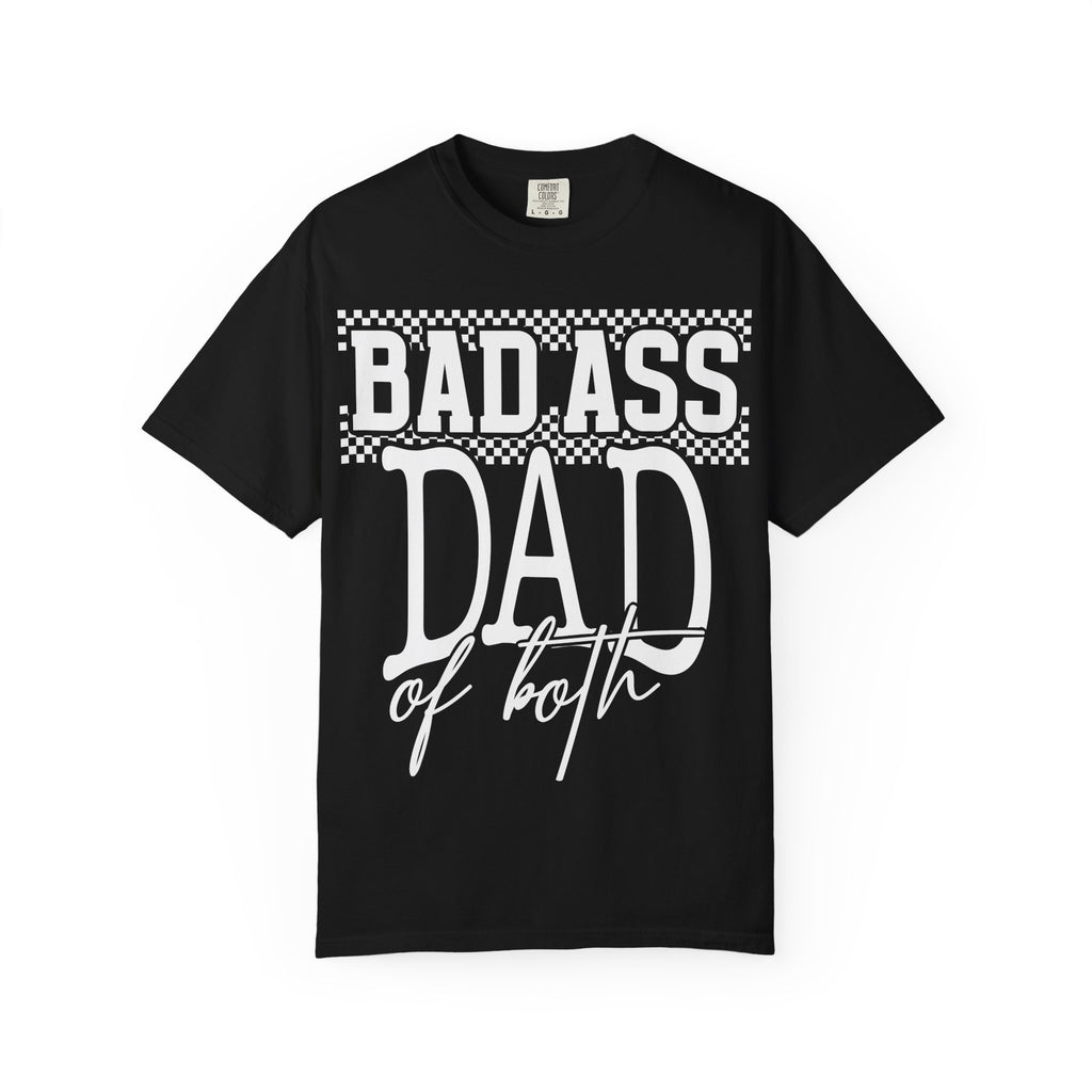 T-Shirt — "Bad Ass Dad" Subtle White Tone-on-Tone Father's Day Tee