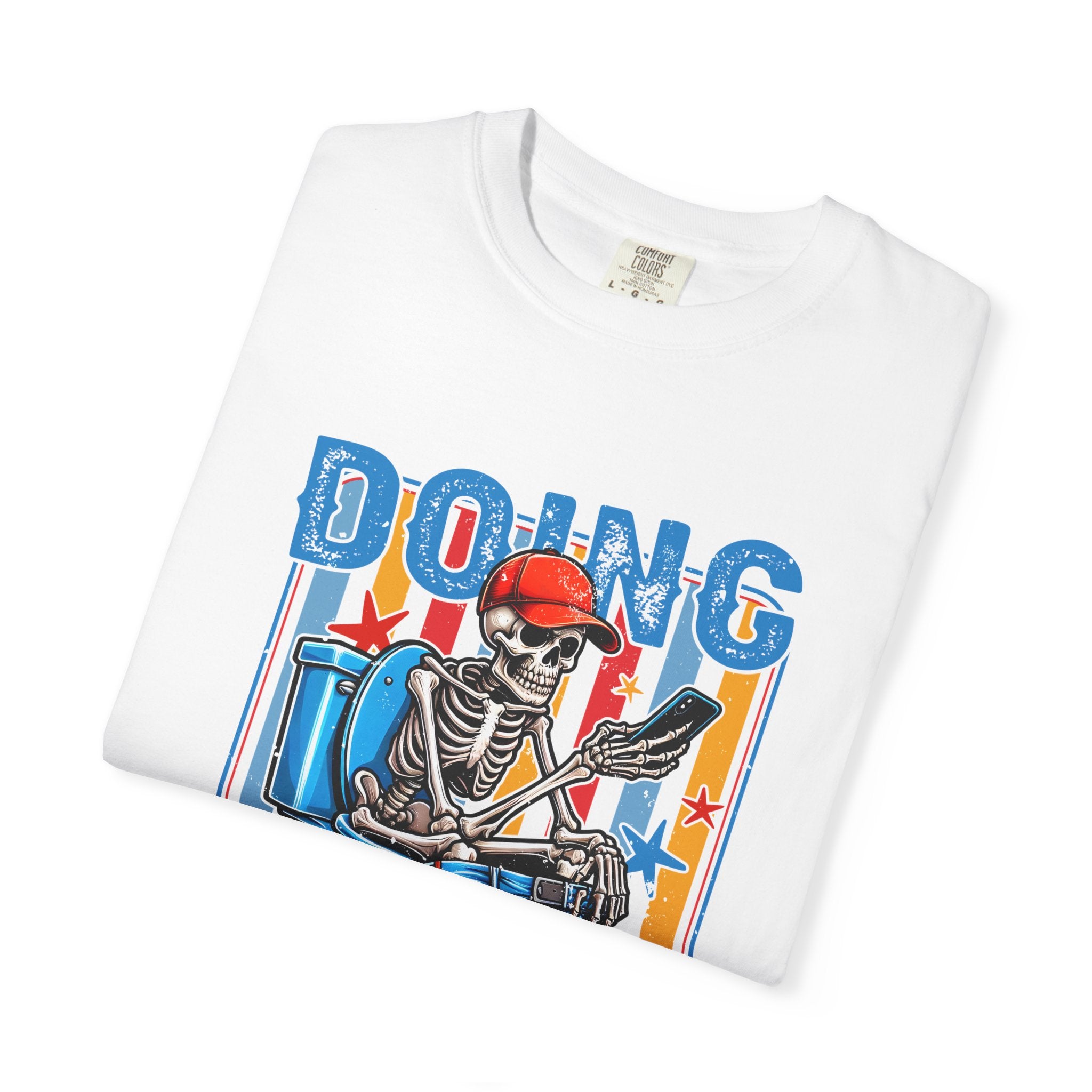 Doing Dad Shit T-Shirt — Funny Skeleton Dad Graphic Tee