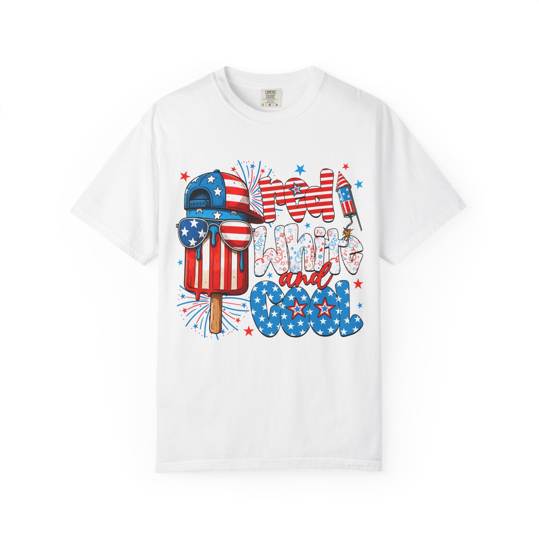 Patriotic Mom Vibes T-Shirt — 'Mom Savage and Cool' 4th of July Graphic Tee