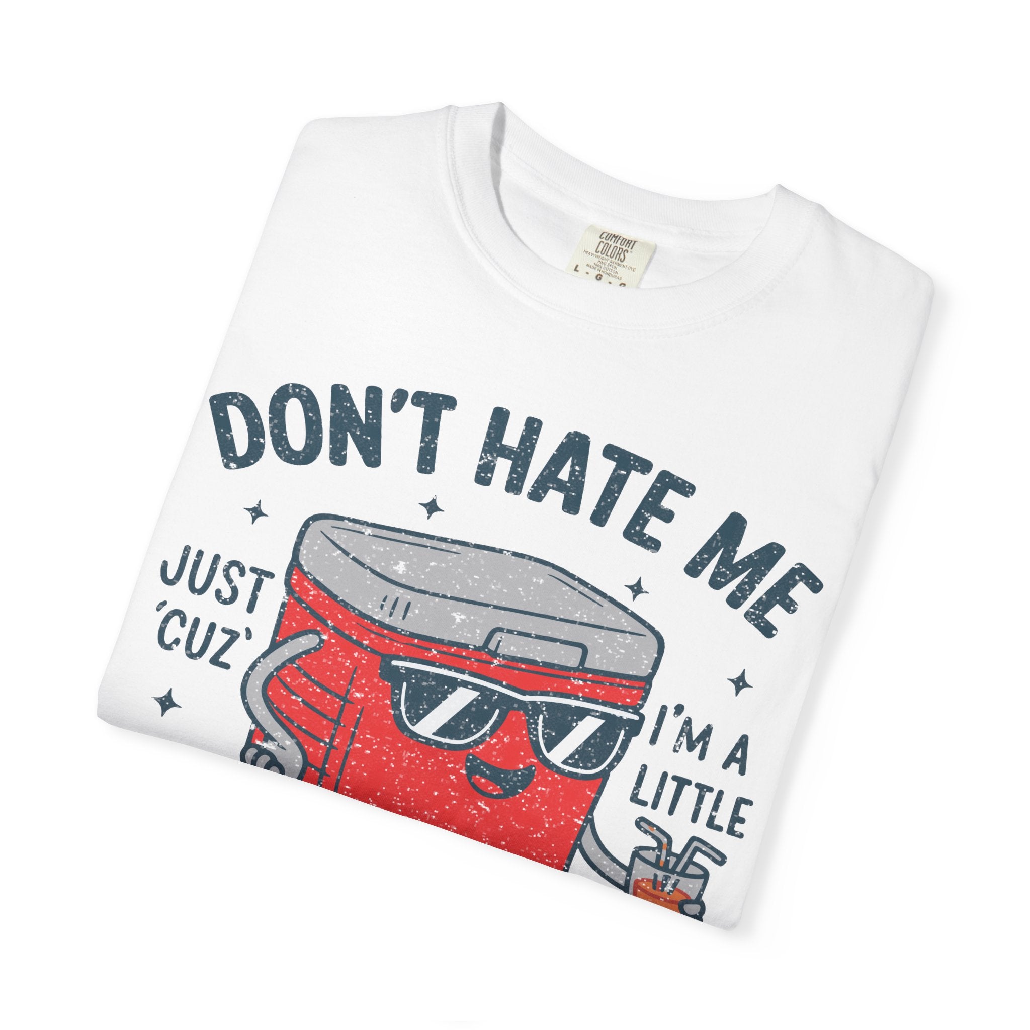 Cooler Graphic T-Shirt — "Don't Hate Me Just 'Cuz I'm a Little Cooler"