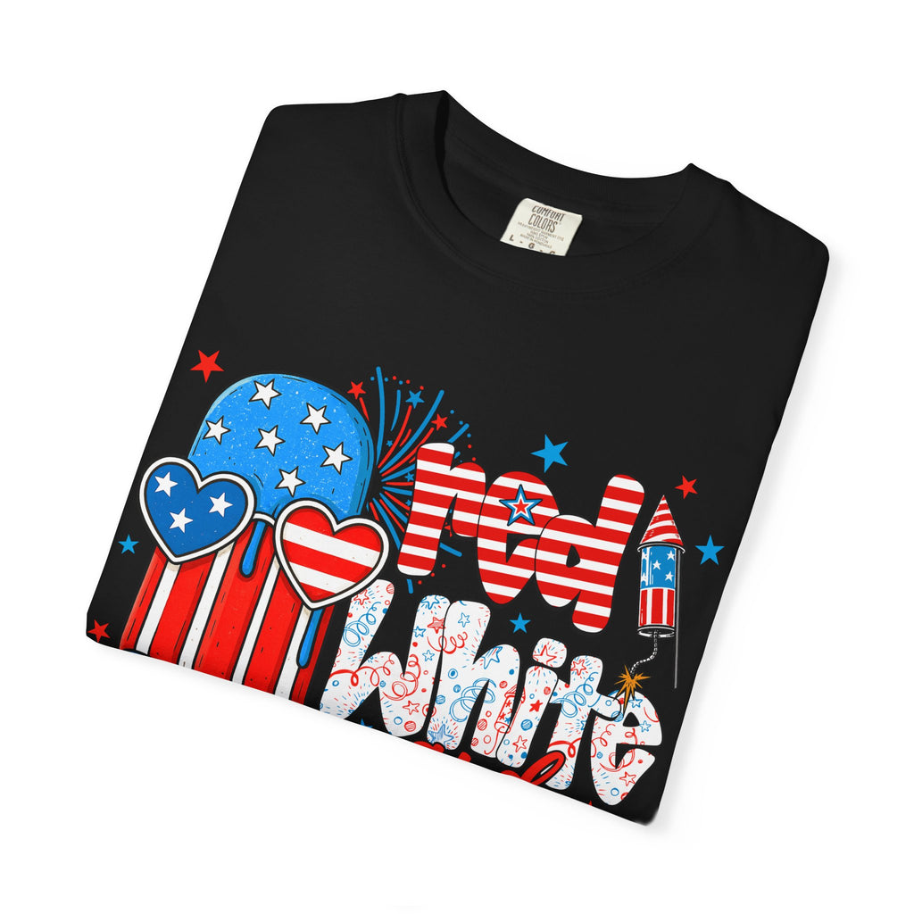 Patriotic Mom and Me T-Shirt — 4th of July USA Flag Popsicle Graphic Tee