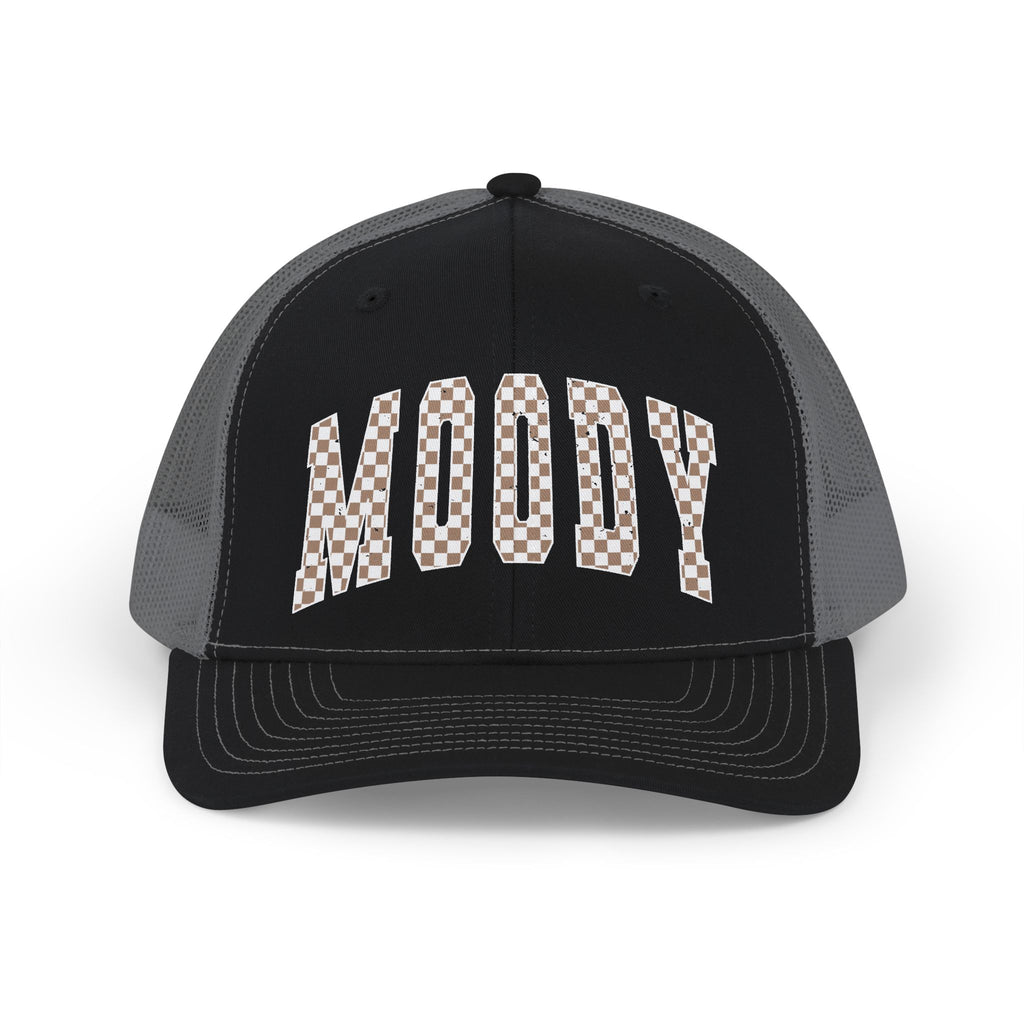 Moody Checkered Snapback Trucker Cap