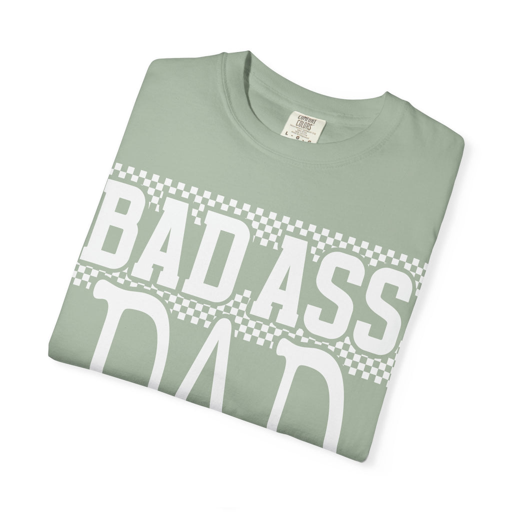 T-Shirt — "Bad Ass Dad" Subtle White Tone-on-Tone Father's Day Tee