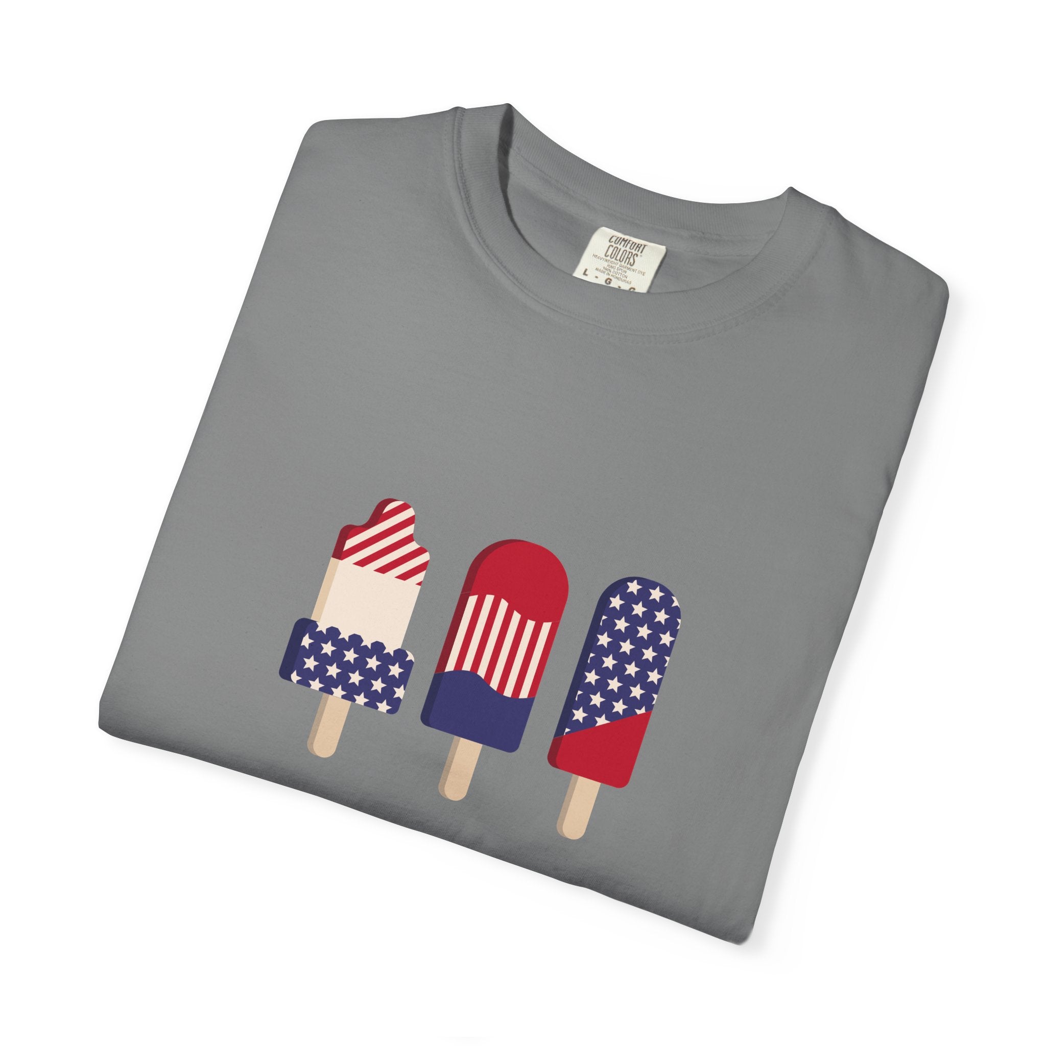 Patriotic Popsicle T-Shirt — 4th of July American Flag Ice Pop Tee