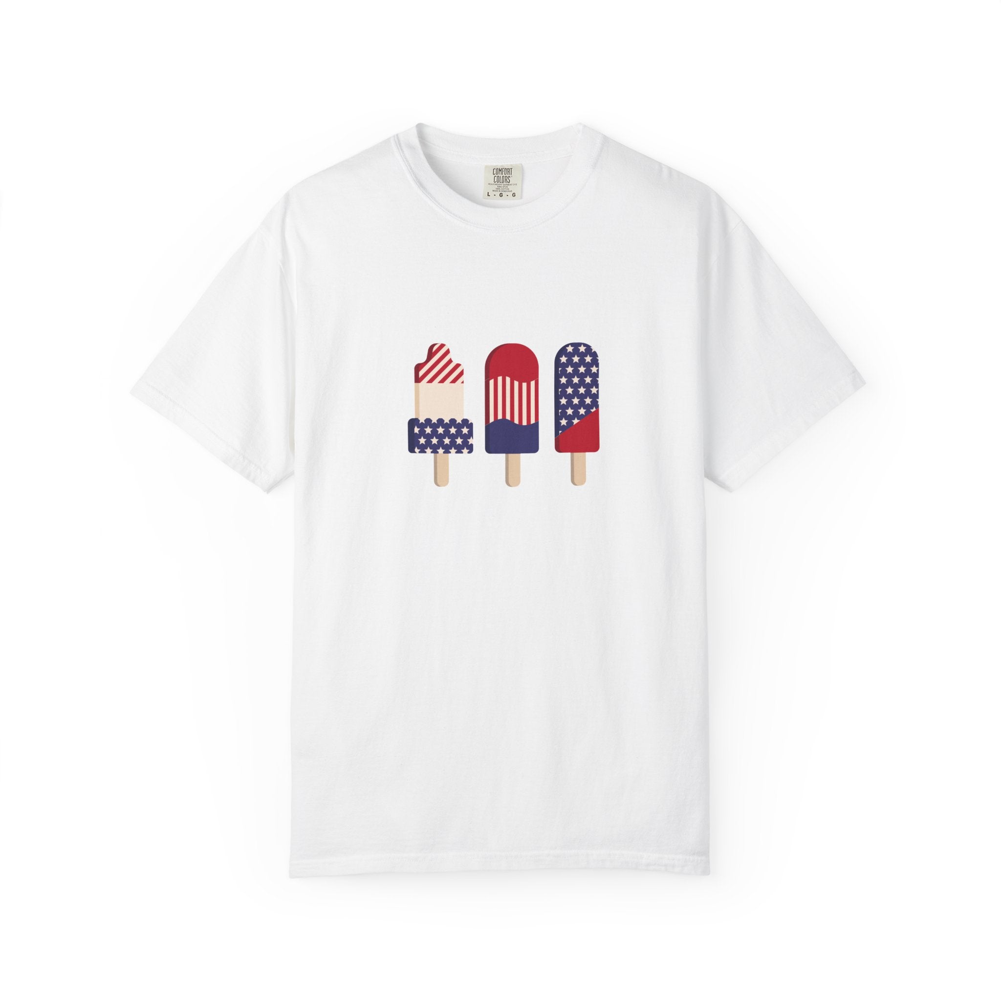 Patriotic Popsicle T-Shirt — 4th of July American Flag Ice Pop Tee