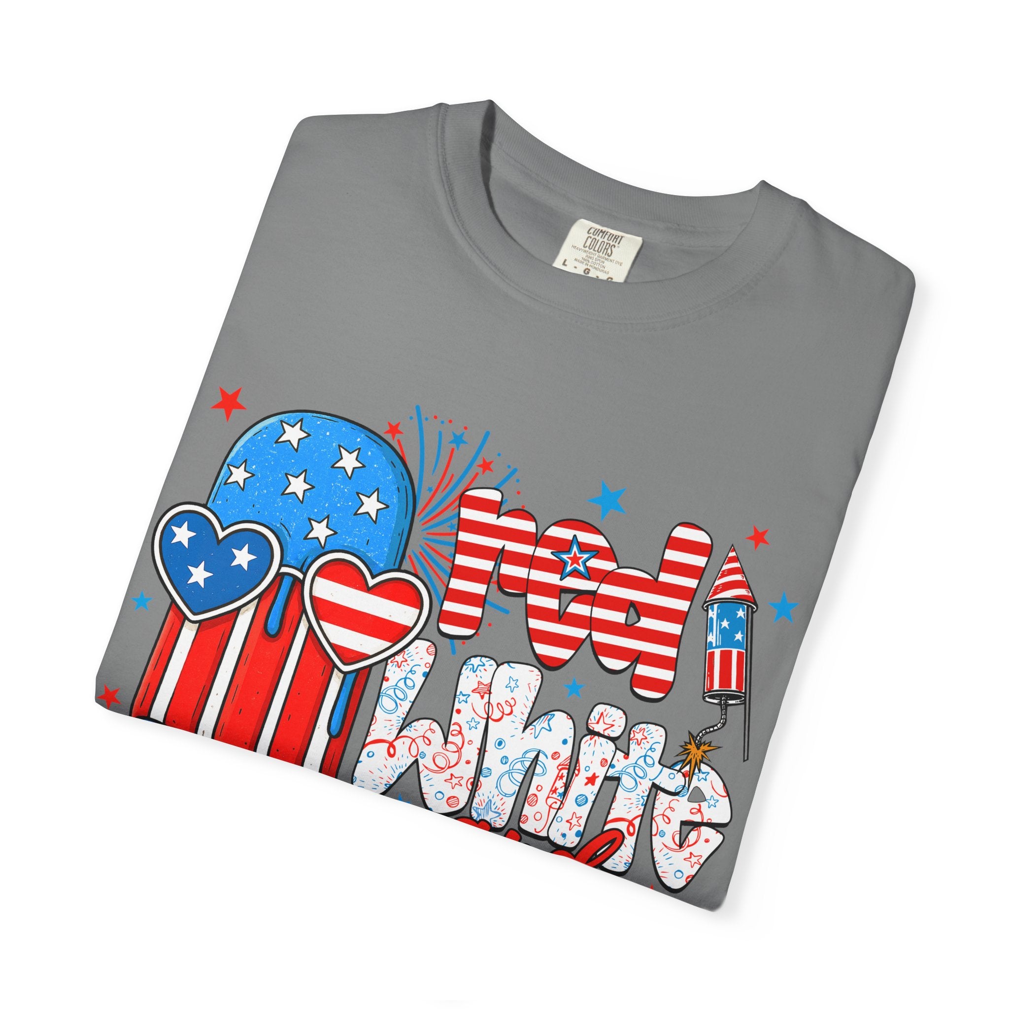 Patriotic Mom and Me T-Shirt — 4th of July USA Flag Popsicle Graphic Tee