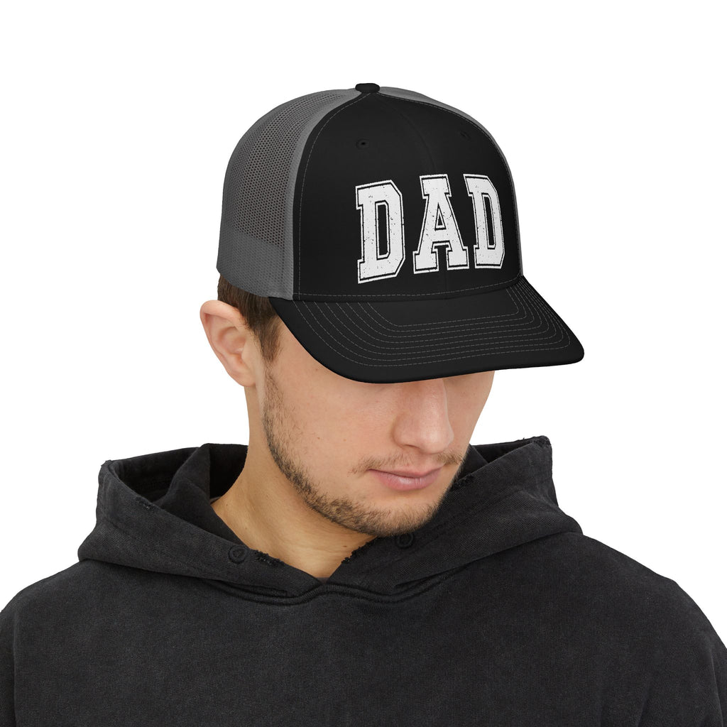 Dad Trucker Cap — Vintage Embroidered 'DAD' Snapback Hat