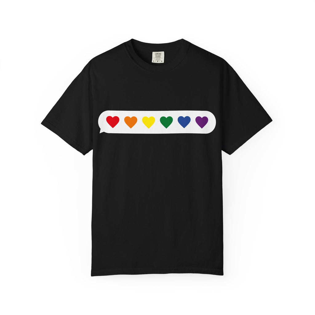 Rainbow Hearts T-Shirt — Pride LGBTQ+ Minimalist Tee