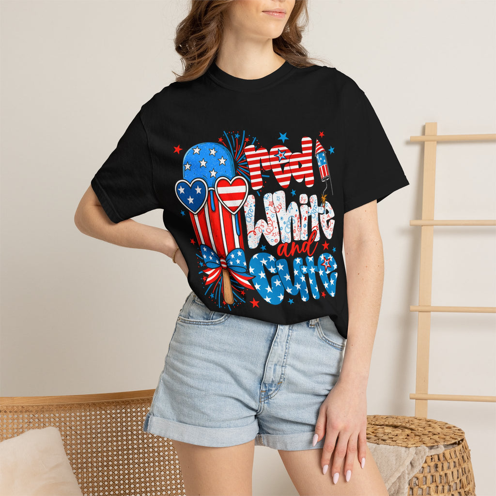 Patriotic Mom and Me T-Shirt — 4th of July USA Flag Popsicle Graphic Tee