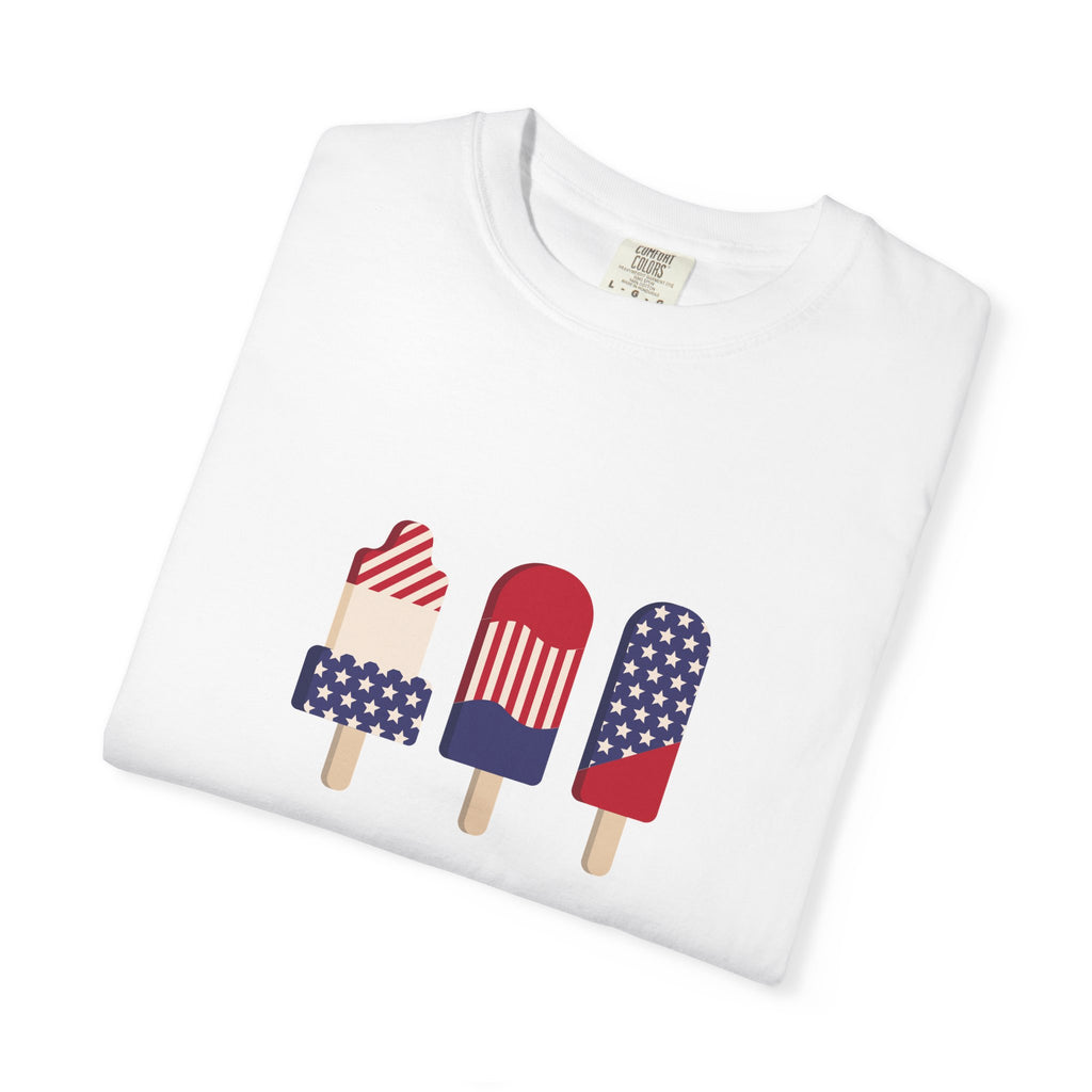 Patriotic Popsicle T-Shirt — 4th of July American Flag Ice Pop Tee