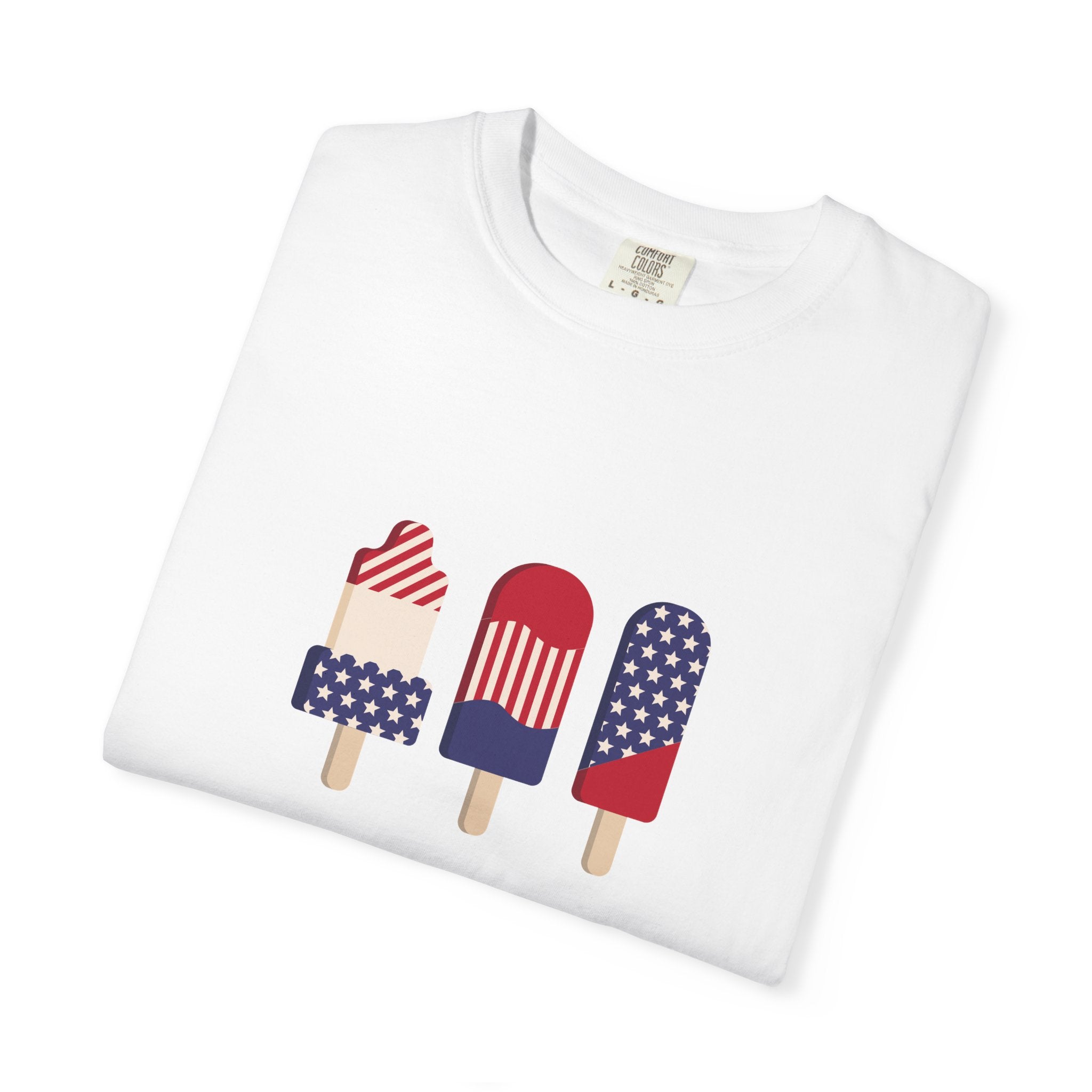 Patriotic Popsicle T-Shirt — 4th of July American Flag Ice Pop Tee