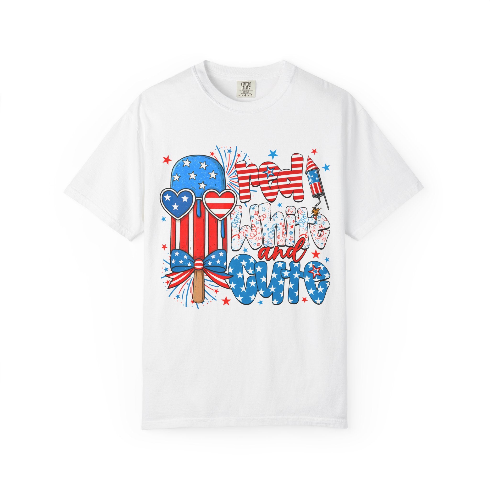 Patriotic Mom and Me T-Shirt — 4th of July USA Flag Popsicle Graphic Tee