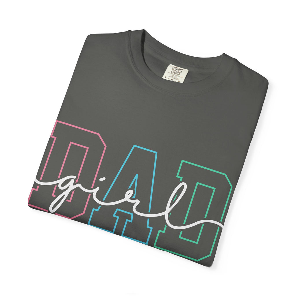 Dad Outline Tee — Pastel Gradient "DAD" Graphic T-Shirt