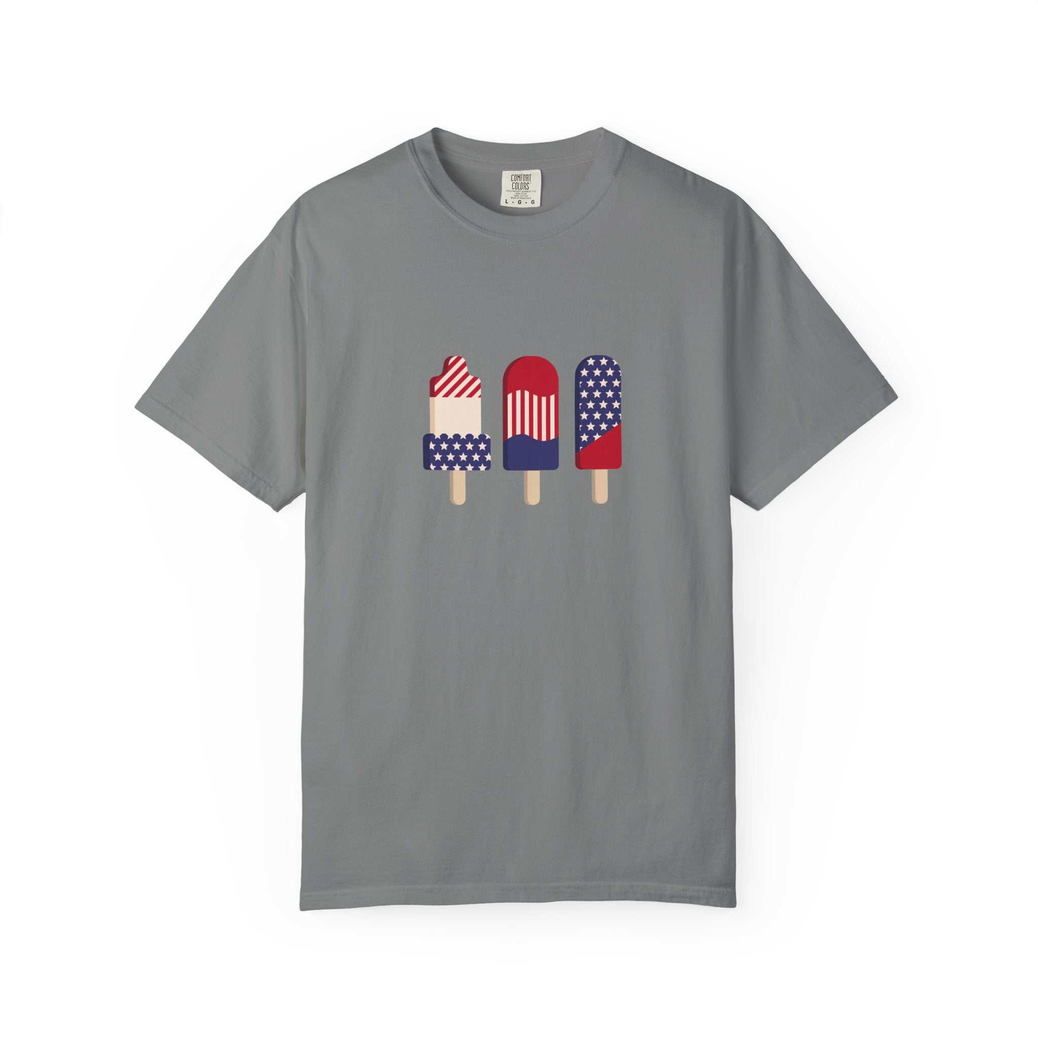 Patriotic Popsicle T-Shirt — 4th of July American Flag Ice Pop Tee